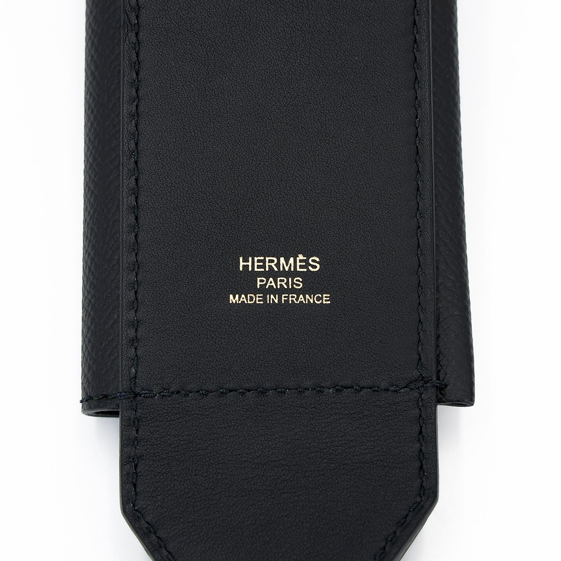 Excellent ( Rank SA ) HERMÈS Kelly Pocket Bag Strap Black (89) Epsom Gold hardware U (2022) - 12