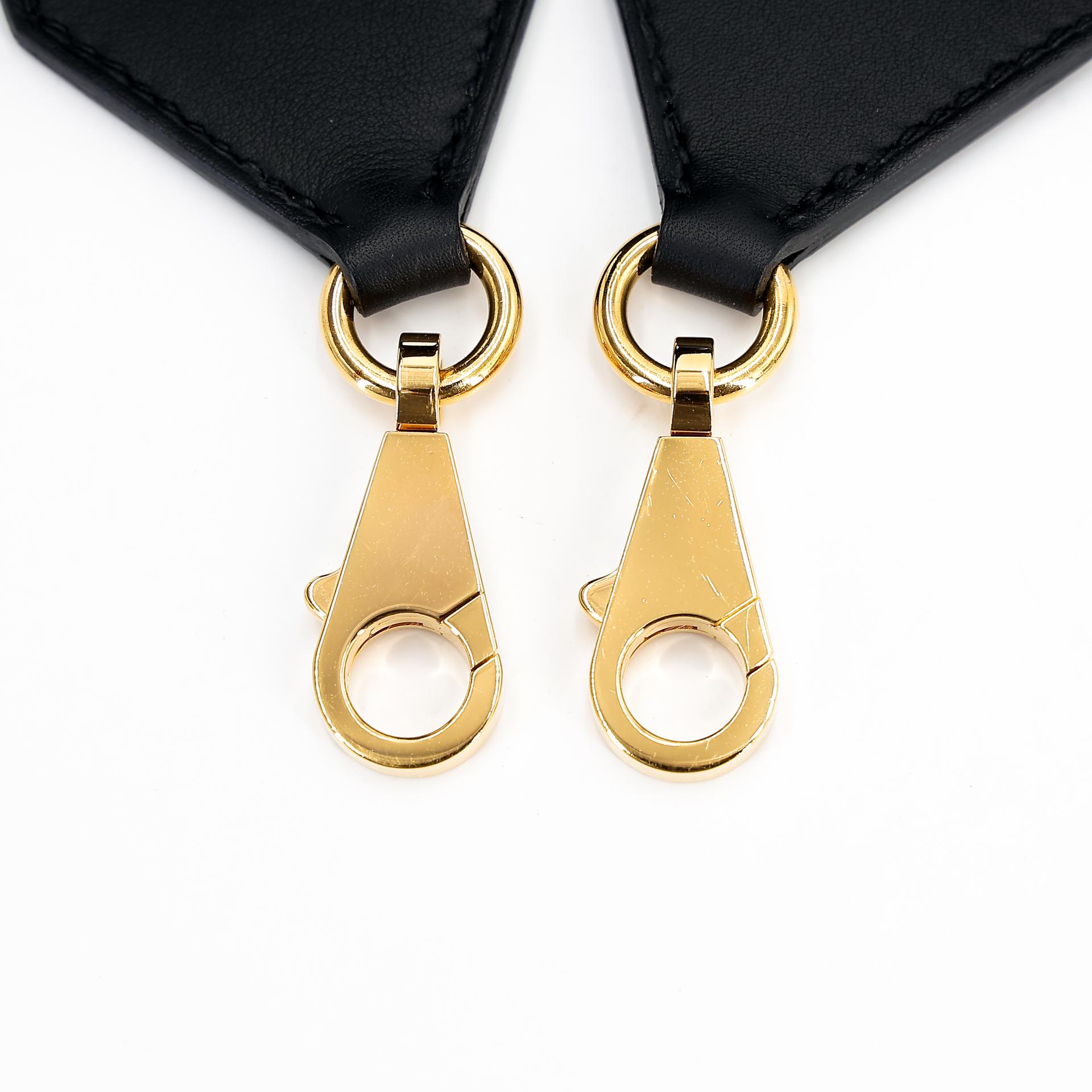 Excellent ( Rank SA ) HERMÈS Kelly Pocket Bag Strap Black (89) Epsom Gold hardware U (2022) - 14