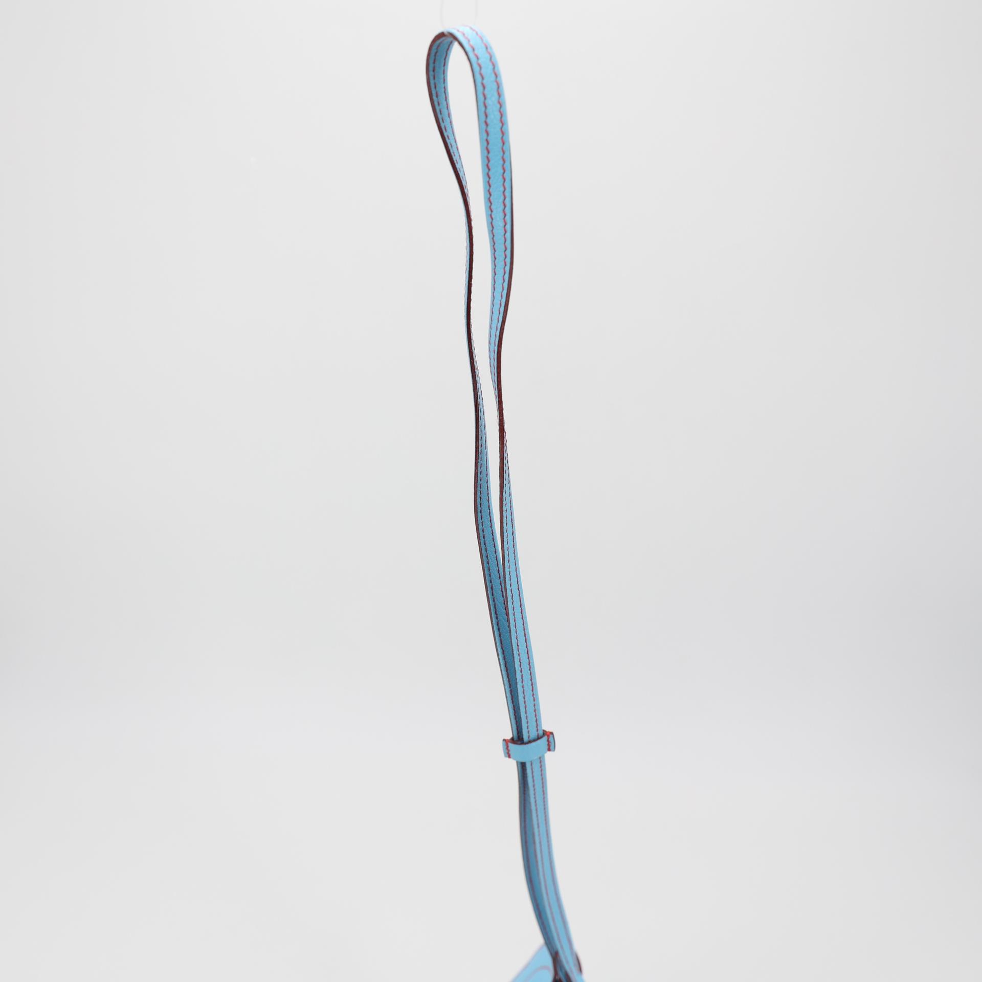 Unused ( Rank NS ) HERMÈS In-the-Loop Phone To Go PM Celeste (7N) Chevre D (2019) - 3