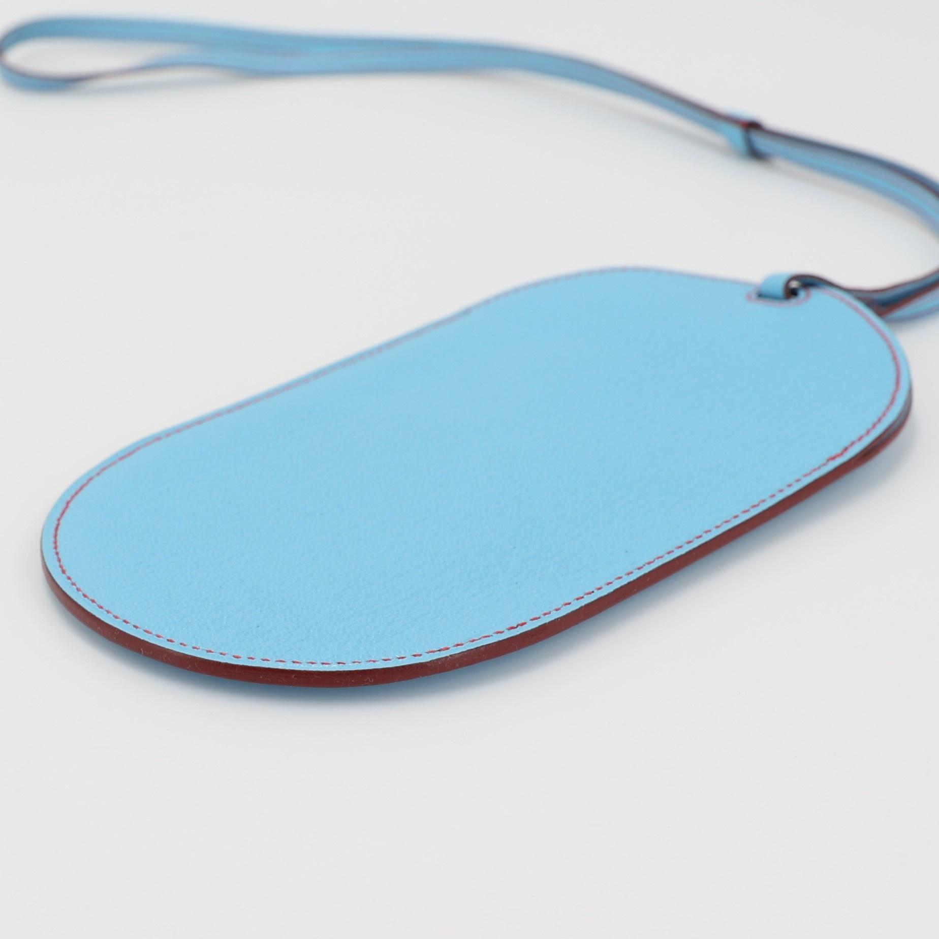 Unused ( Rank NS ) HERMÈS In-the-Loop Phone To Go PM Celeste (7N) Chevre D (2019) - 6