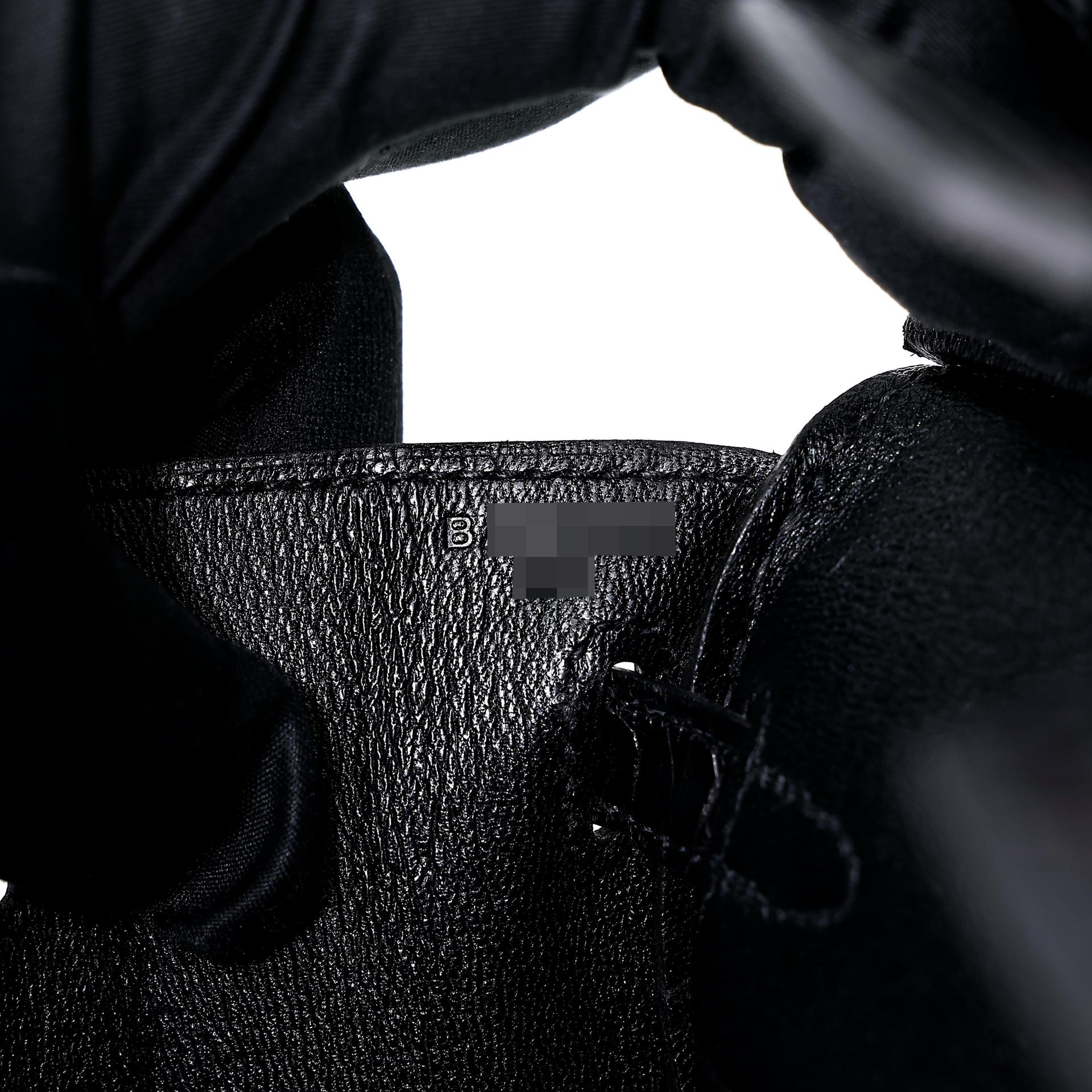 Unused ( Rank NS ) HERMÈS Birkin 25 Black (89) Matte Alligator Gold hardware B (2023) - 13