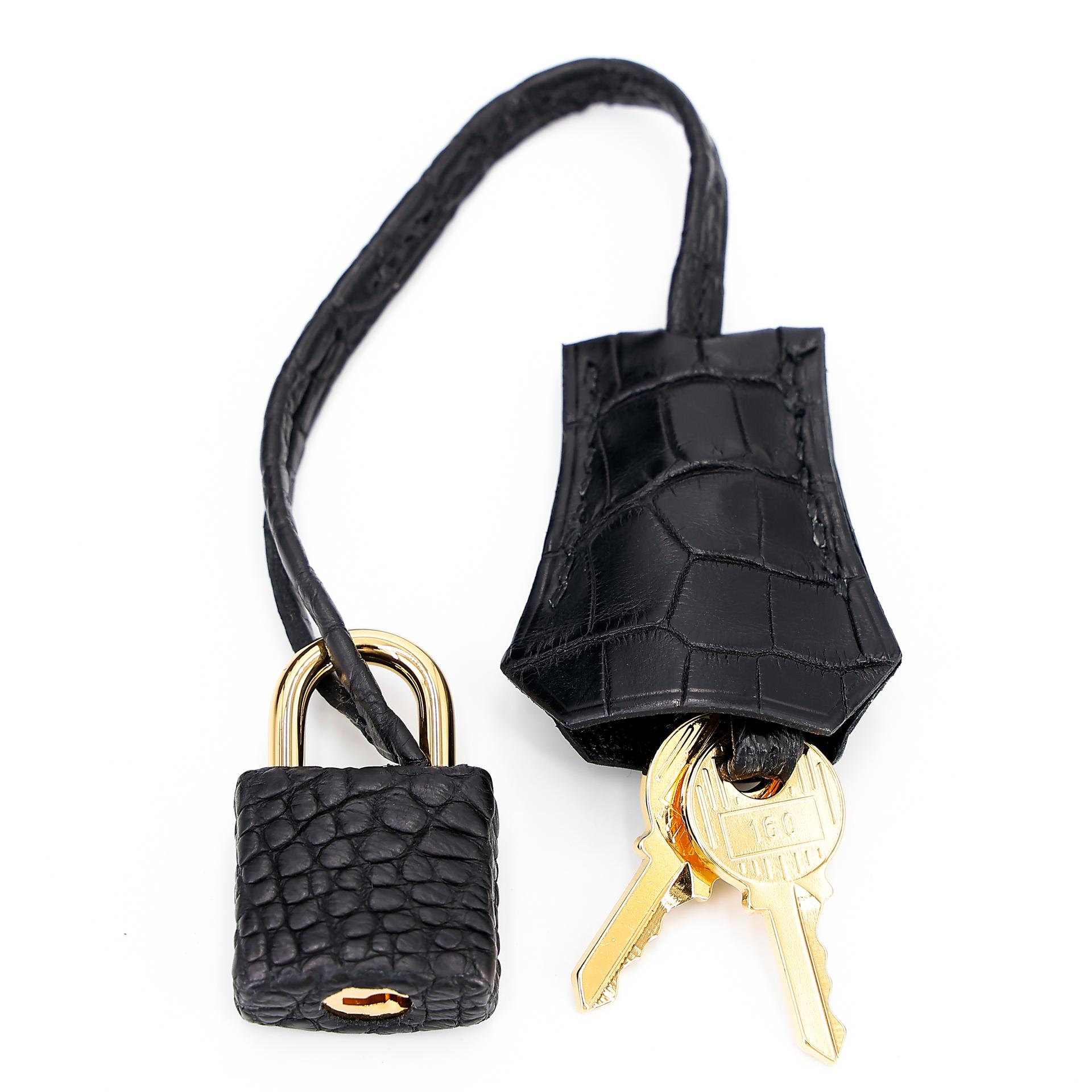 Unused ( Rank NS ) HERMÈS Birkin 25 Black (89) Matte Alligator Gold hardware B (2023) - 14