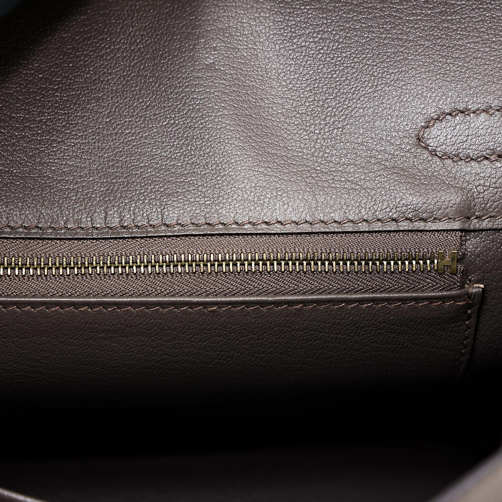Very Good ( Rank A) HERMÈS Birkin 25 Etain (8F) Togo Gold hardware A (2017) - 18