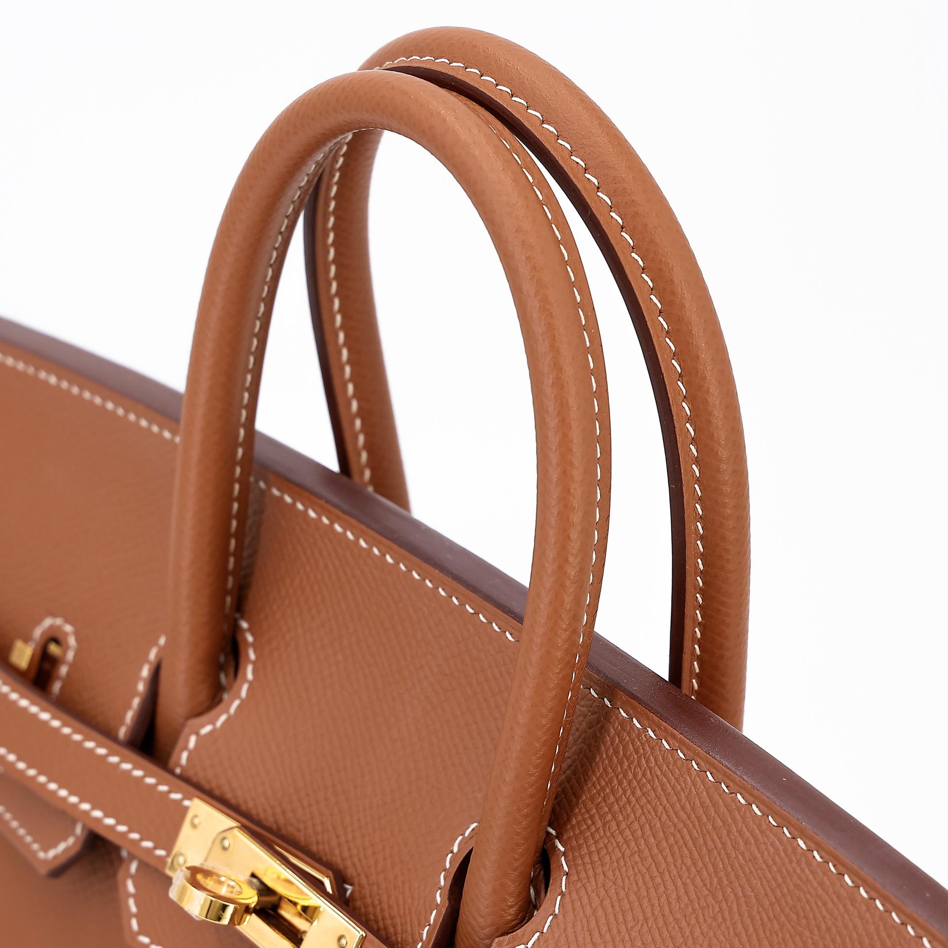 Unused ( Rank NS ) HERMÈS Birkin 25 Sellier Gold (37) Epsom Gold hardware U (2022) - 3