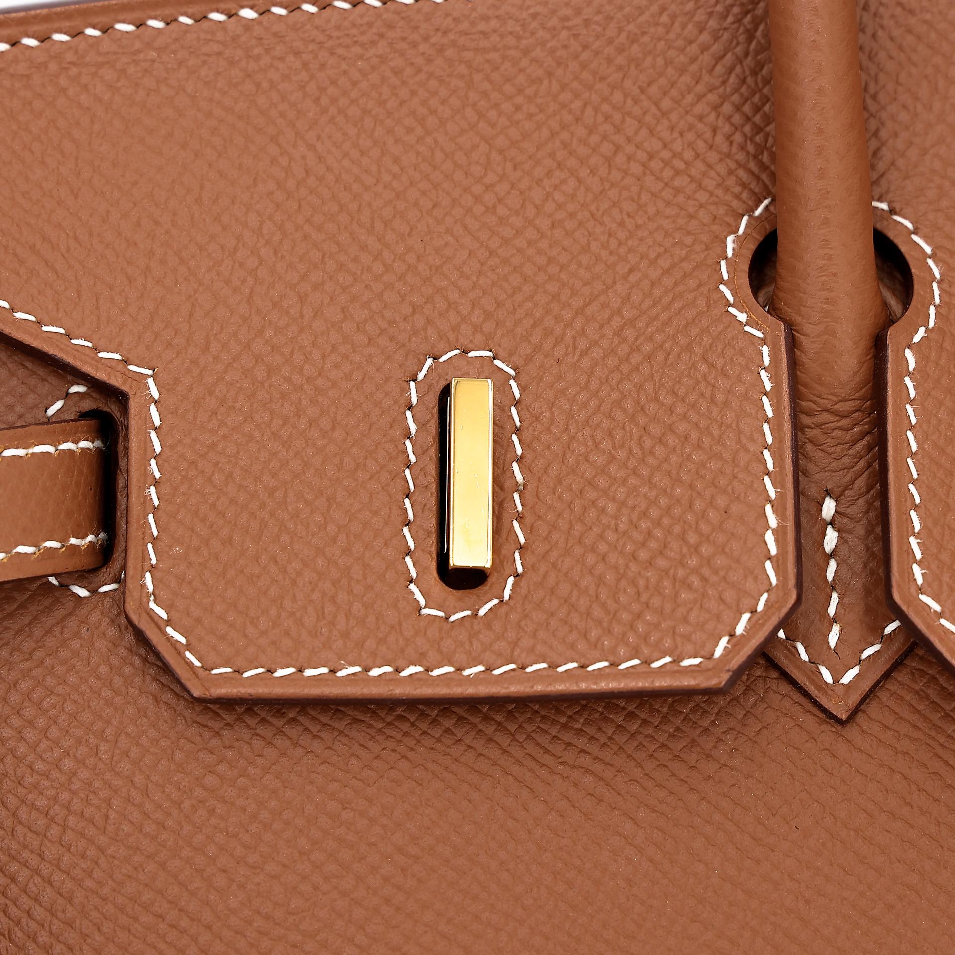 Unused ( Rank NS ) HERMÈS Birkin 25 Sellier Gold (37) Epsom Gold hardware U (2022) - 9