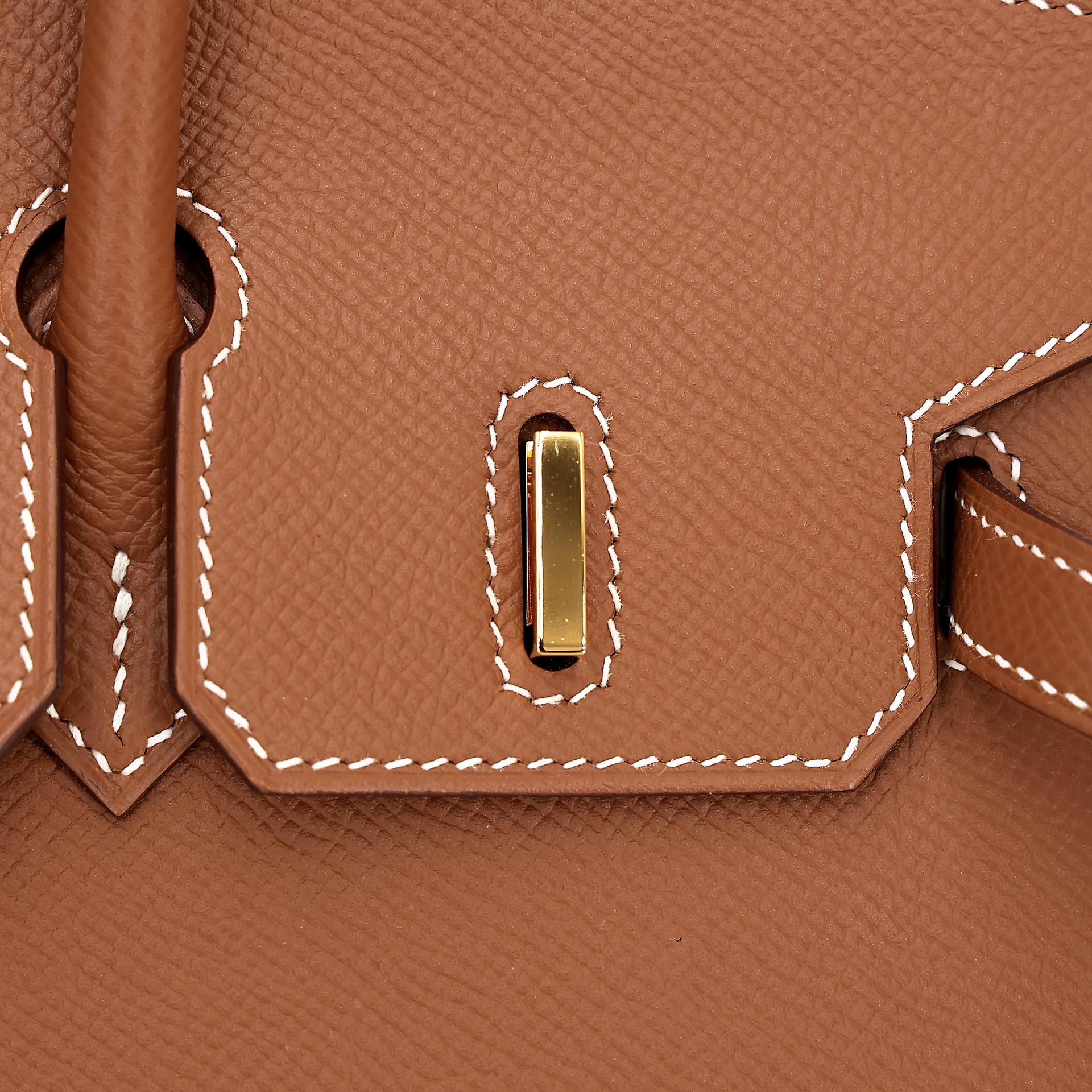 Unused ( Rank NS ) HERMÈS Birkin 25 Sellier Gold (37) Epsom Gold hardware U (2022) - 10
