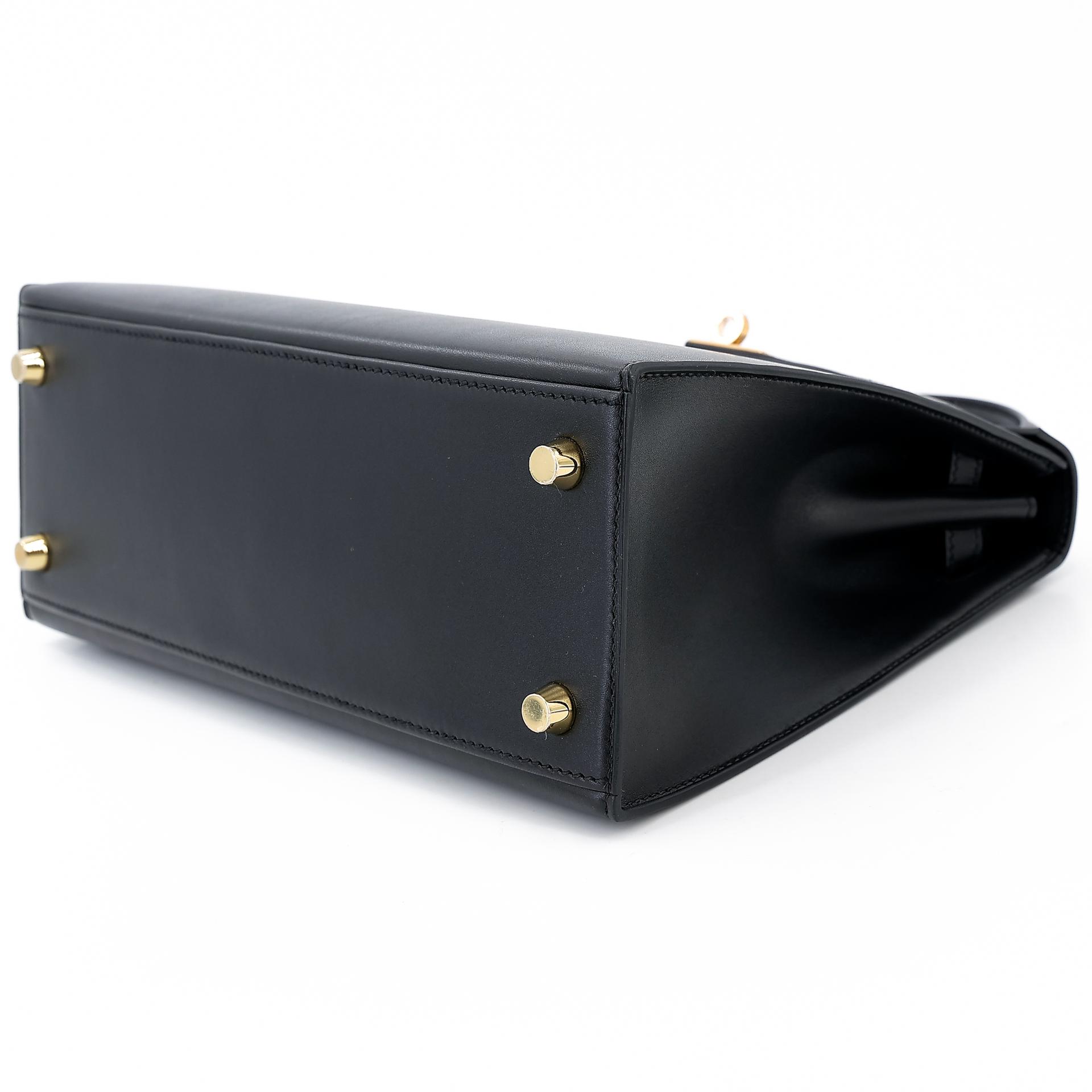 Brand New ( Rank N ) HERMÈS Kelly 25 Sellier Black (89) Tadelakt Gold hardware W (2024) - 4