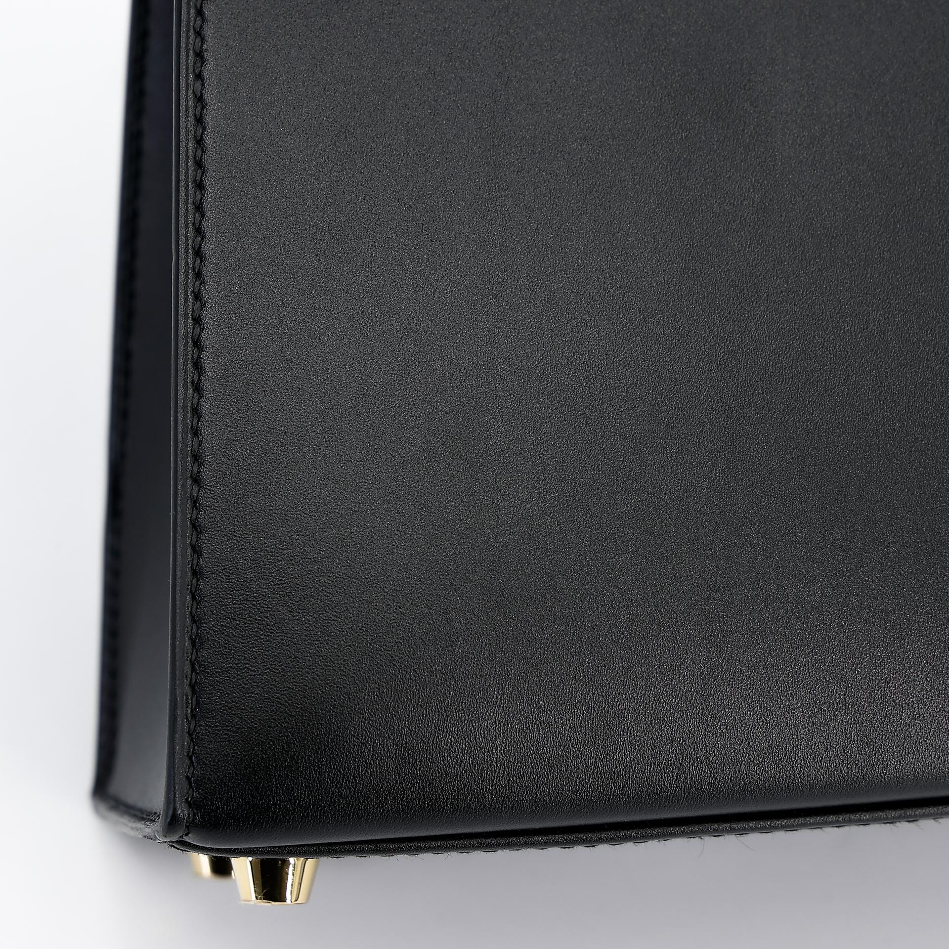 Brand New ( Rank N ) HERMÈS Kelly 25 Sellier Black (89) Tadelakt Gold hardware W (2024) - 9