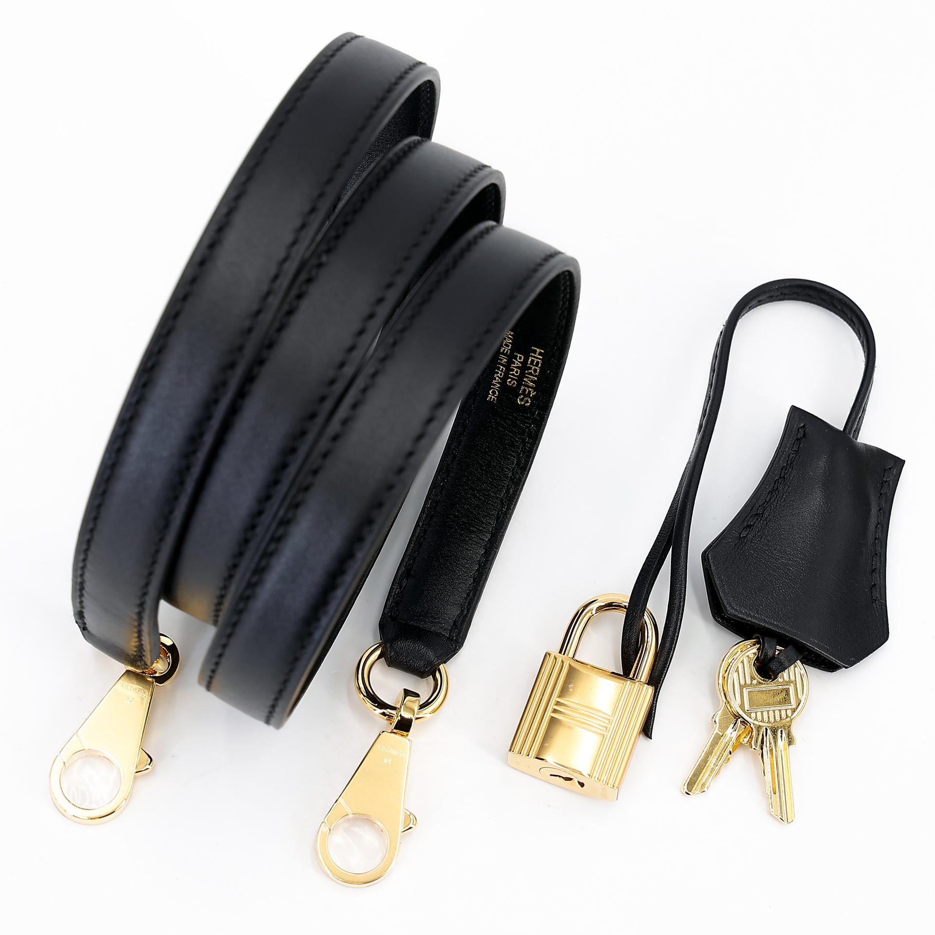 Brand New ( Rank N ) HERMÈS Kelly 25 Sellier Black (89) Tadelakt Gold hardware W (2024) - 19