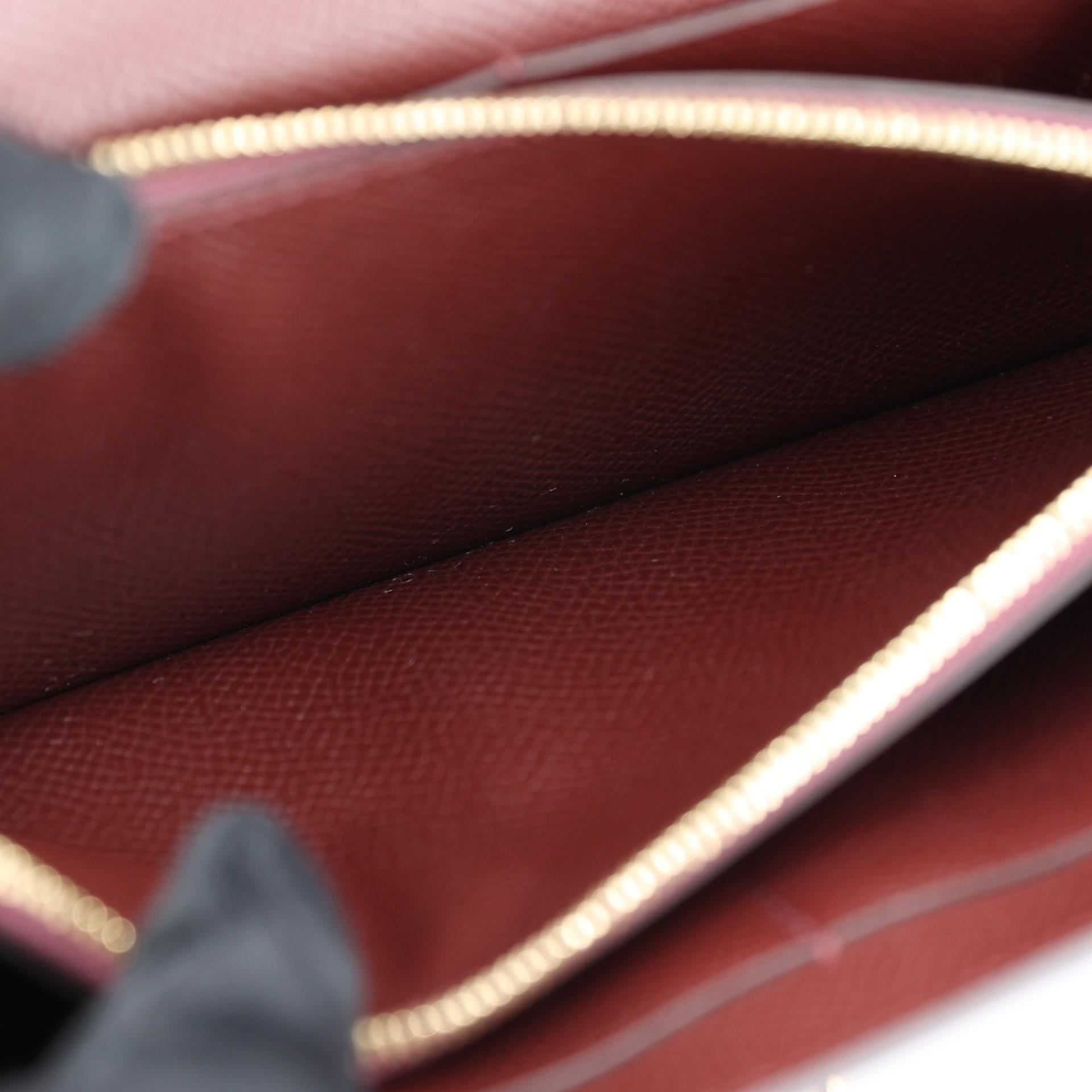 Unused ( Rank NS ) HERMÈS Kelly To Go Wallet Bordeaux (57) Epsom Gold hardware U (2022) - 12