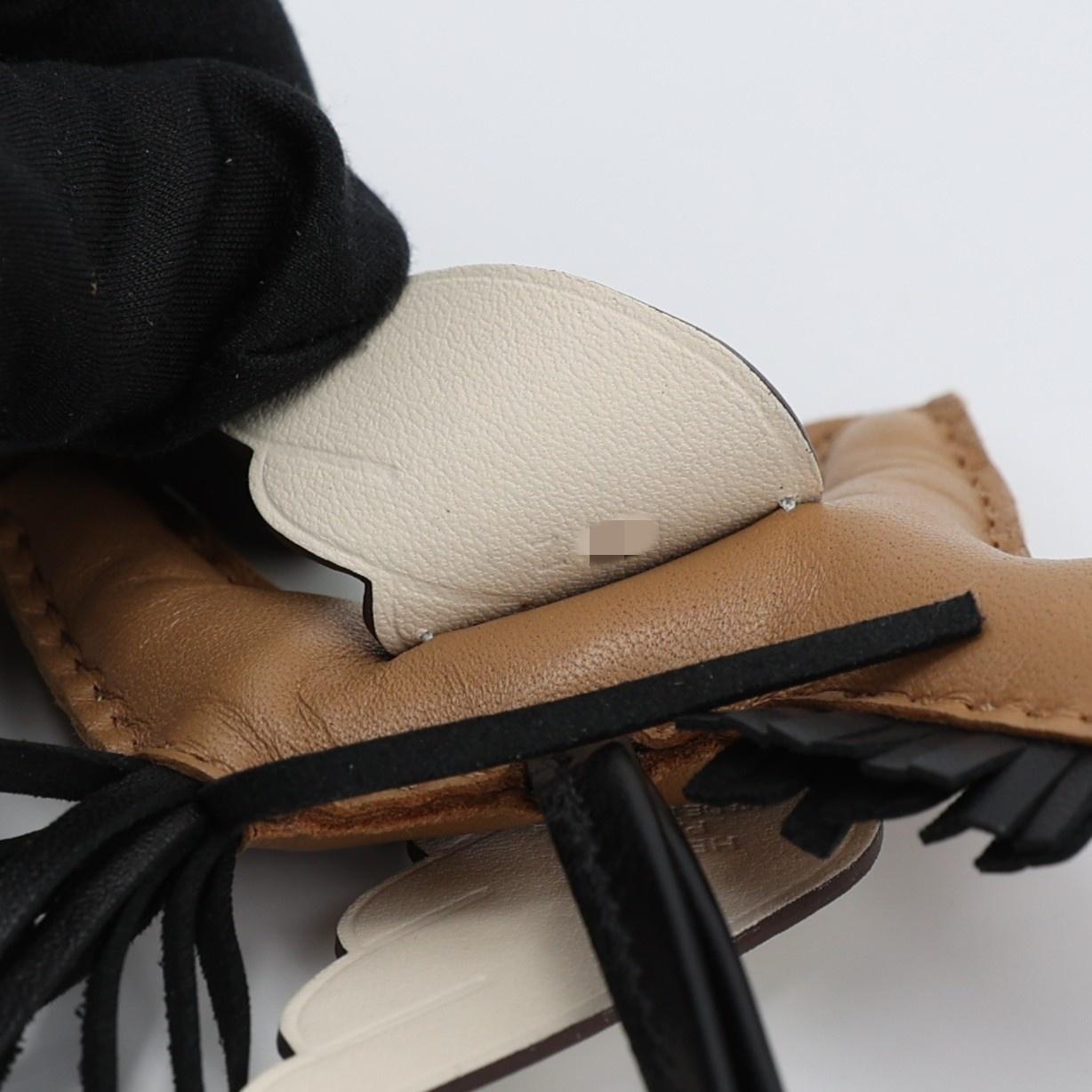 Unused ( Rank NS ) HERMÈS Rodeo Pegase PM Chai (0M) Nata (I2) Black (89) Agneau None Z (2021) - 7
