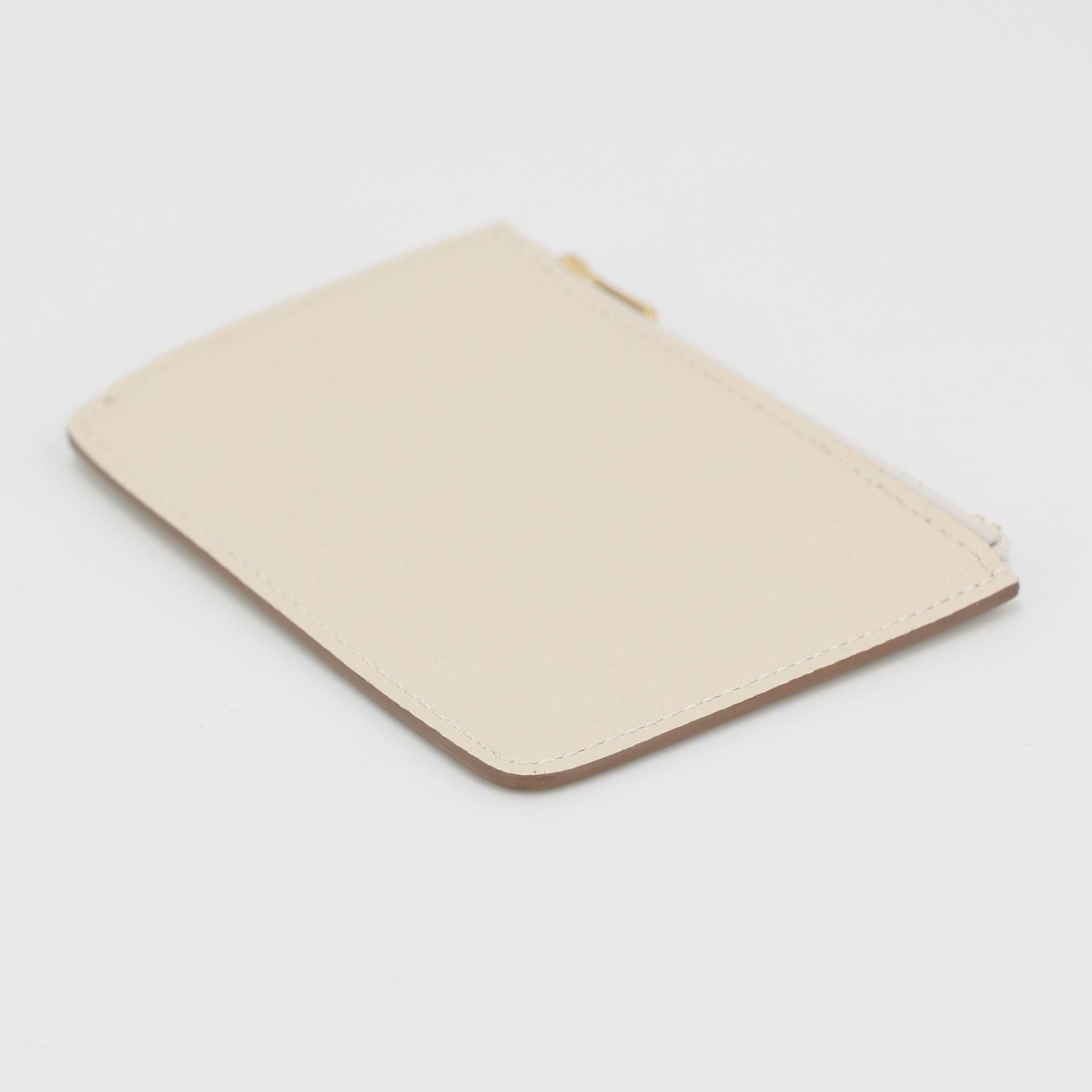 Brand New ( Rank N ) HERMÈS Constance Slim Wallet Craie (10) Epsom Gold hardware W (2024) - 17