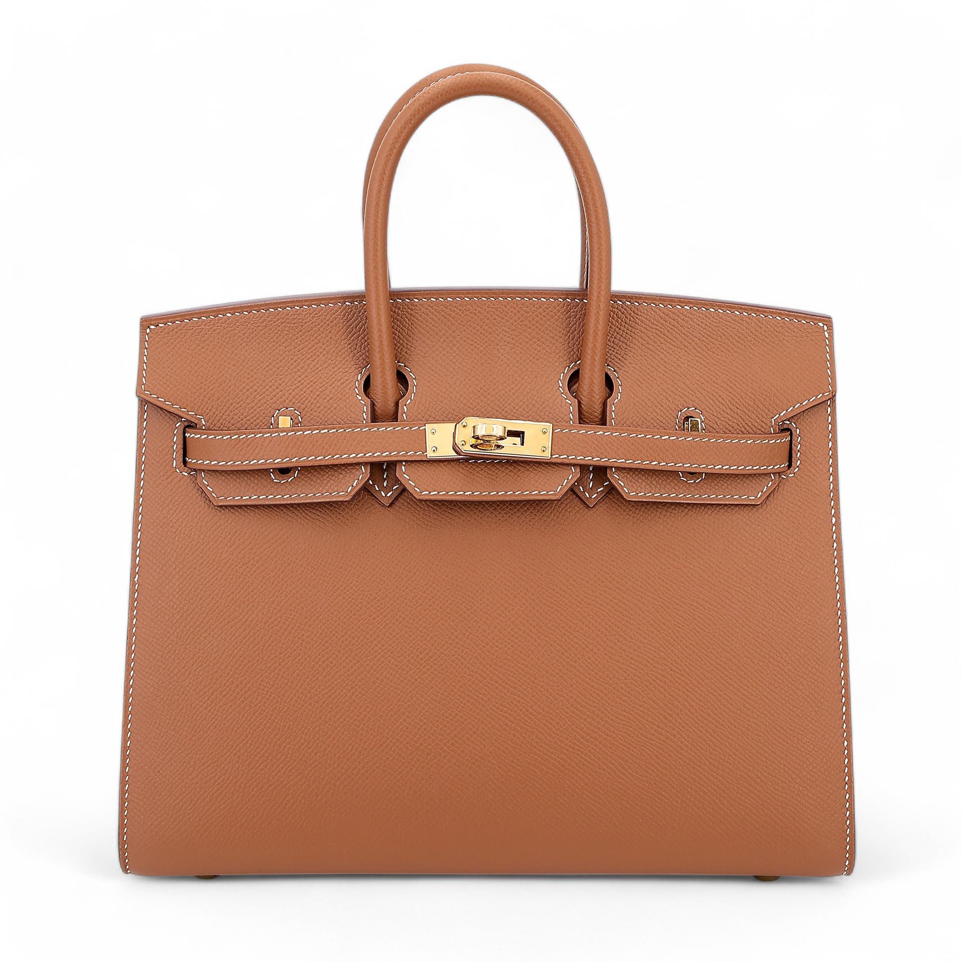 Unused ( Rank NS ) HERMÈS Birkin 25 Sellier Gold (37) Epsom Gold hardware U (2022) - 1
