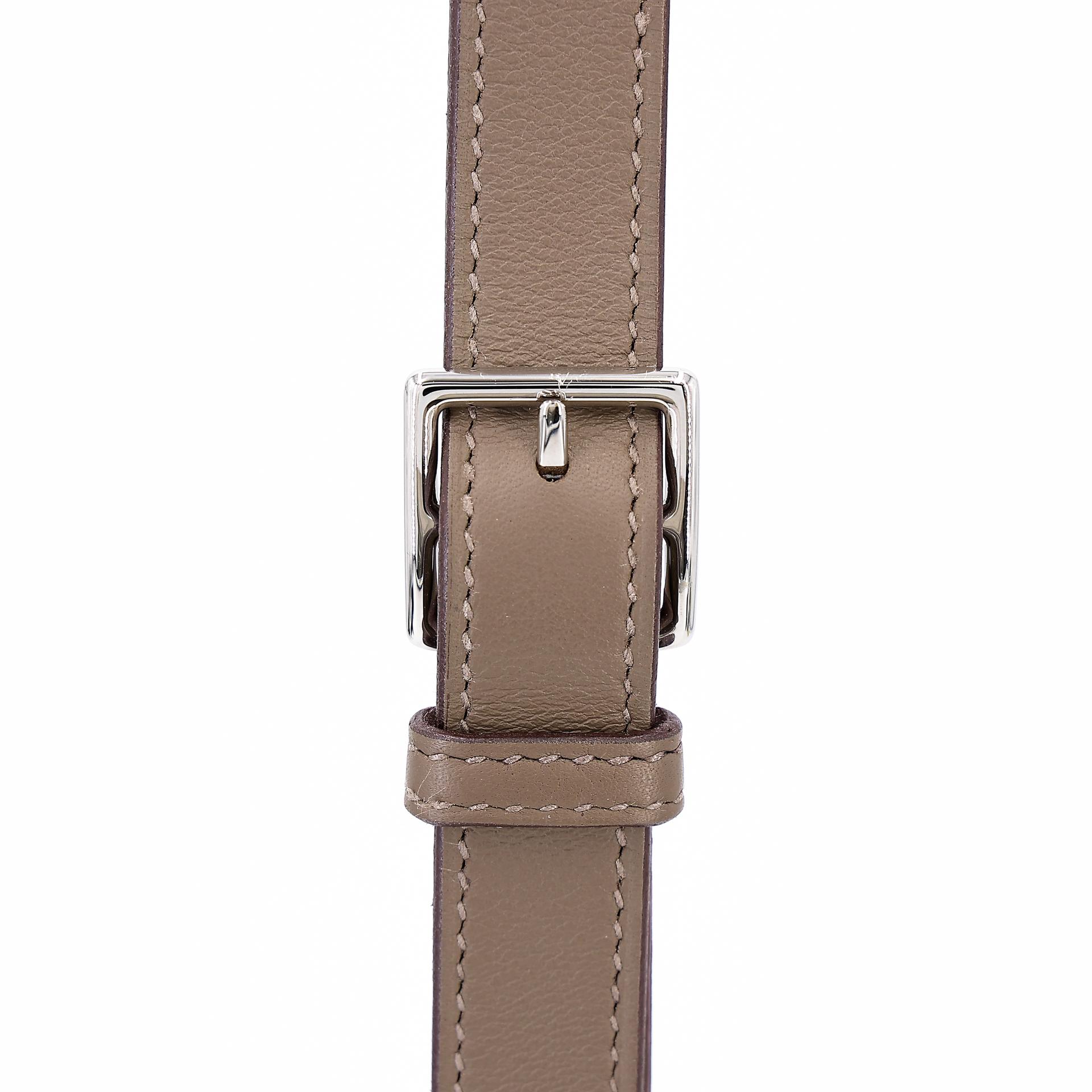 Very Good ( Rank A) HERMÈS Kelly Moove Etoupe (18) Swift Palladium hardware B (2023) - 4
