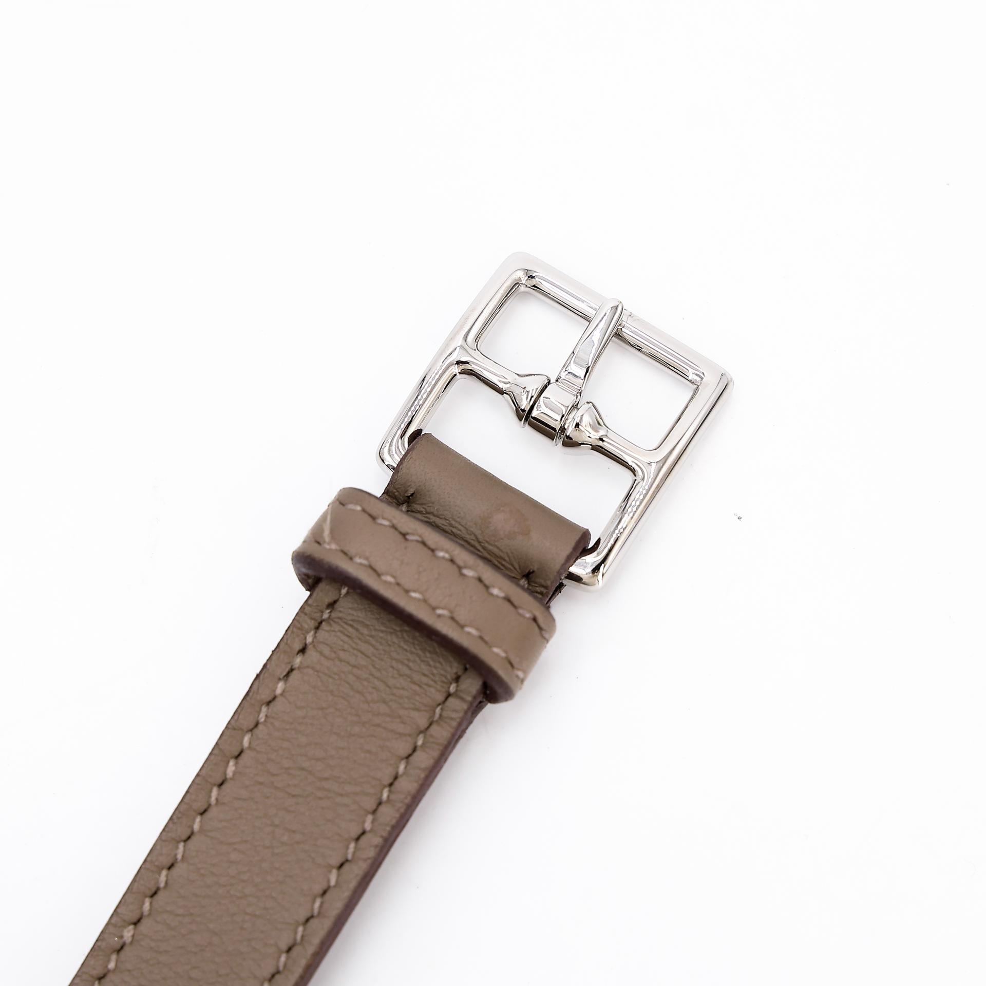 Very Good ( Rank A) HERMÈS Kelly Moove Etoupe (18) Swift Palladium hardware B (2023) - 5