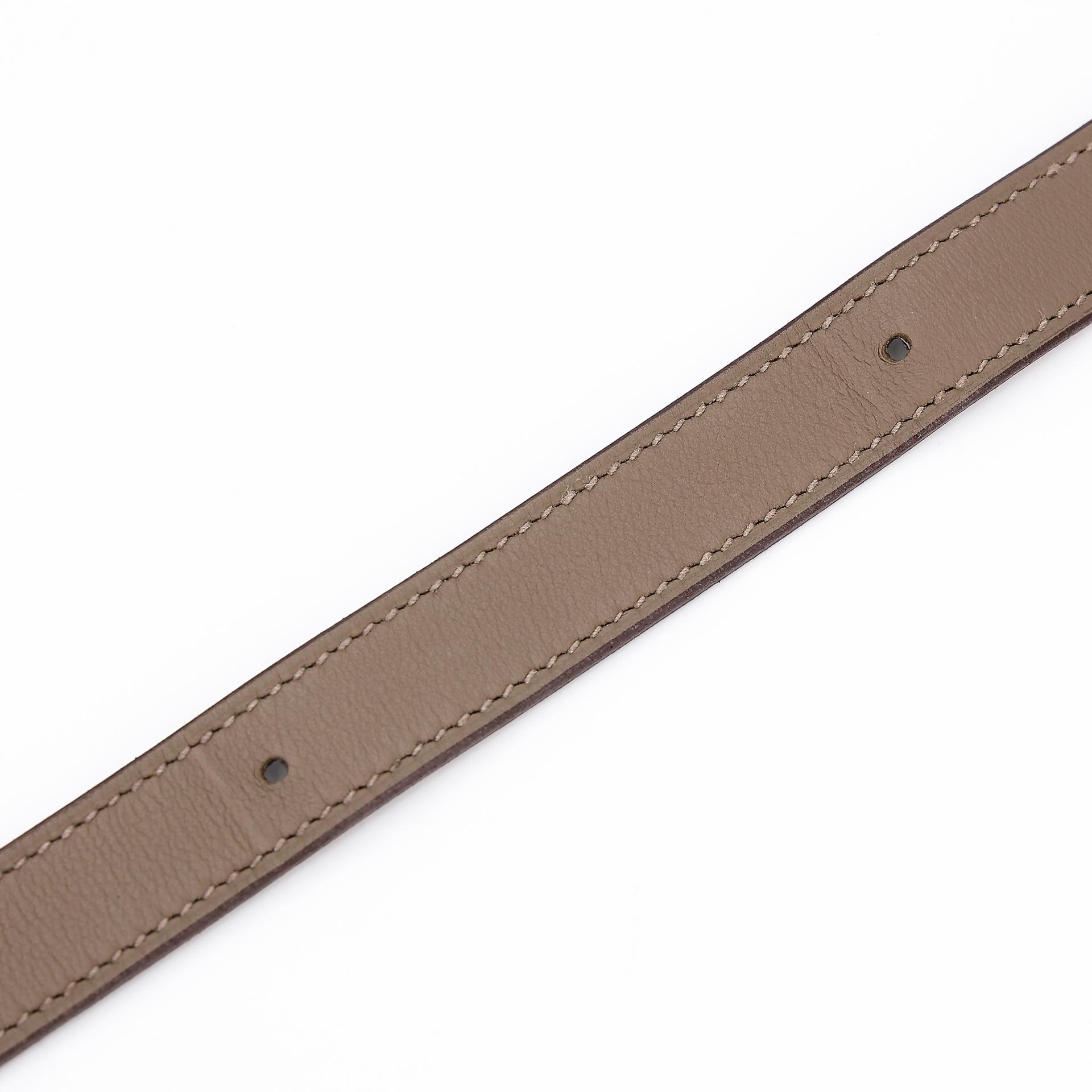 Very Good ( Rank A) HERMÈS Kelly Moove Etoupe (18) Swift Palladium hardware B (2023) - 6