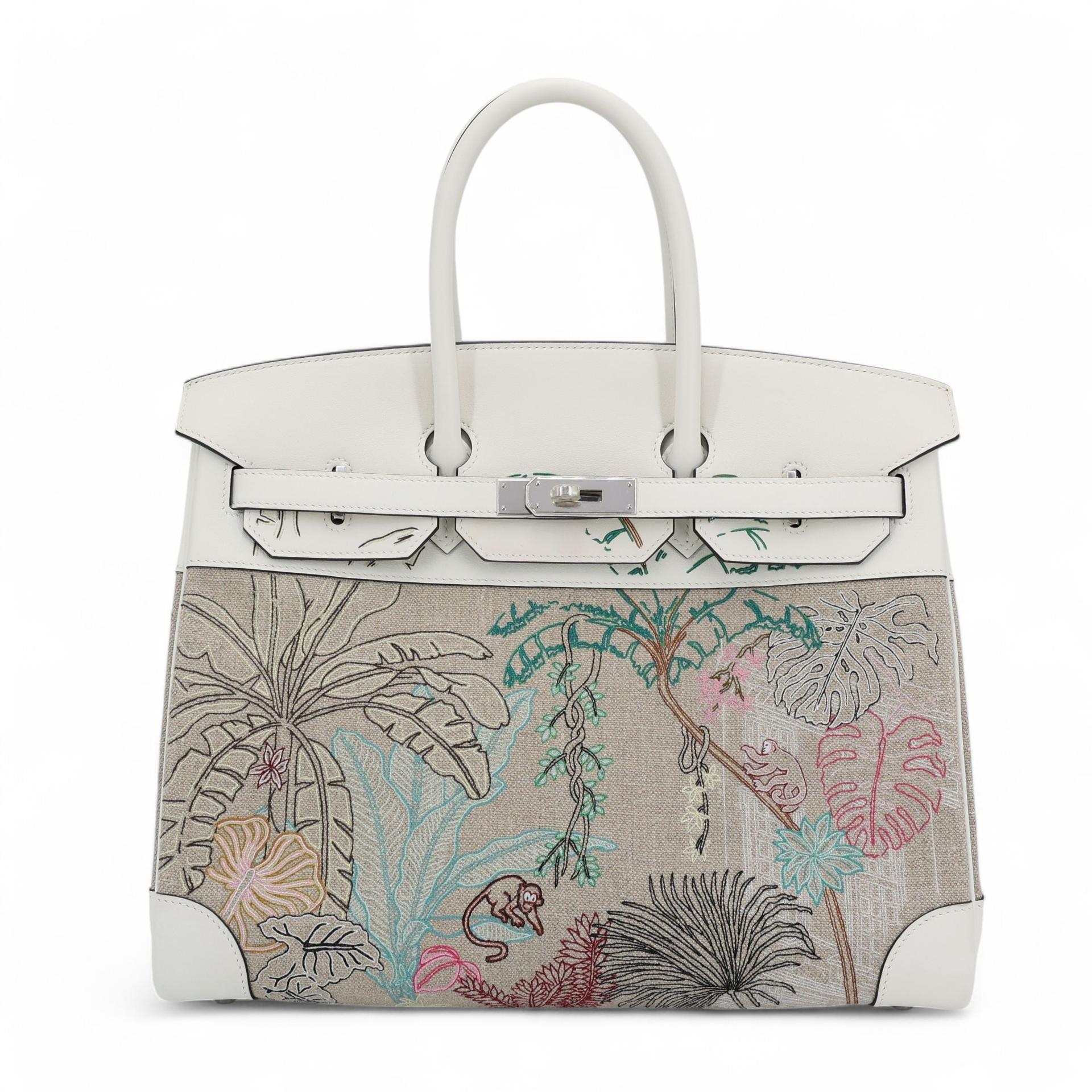 エルメス　バーキン35(ホワイト) バーキン35 Faubourg Tropical フィセル ホワイト (01) | GINZA XIAOMA