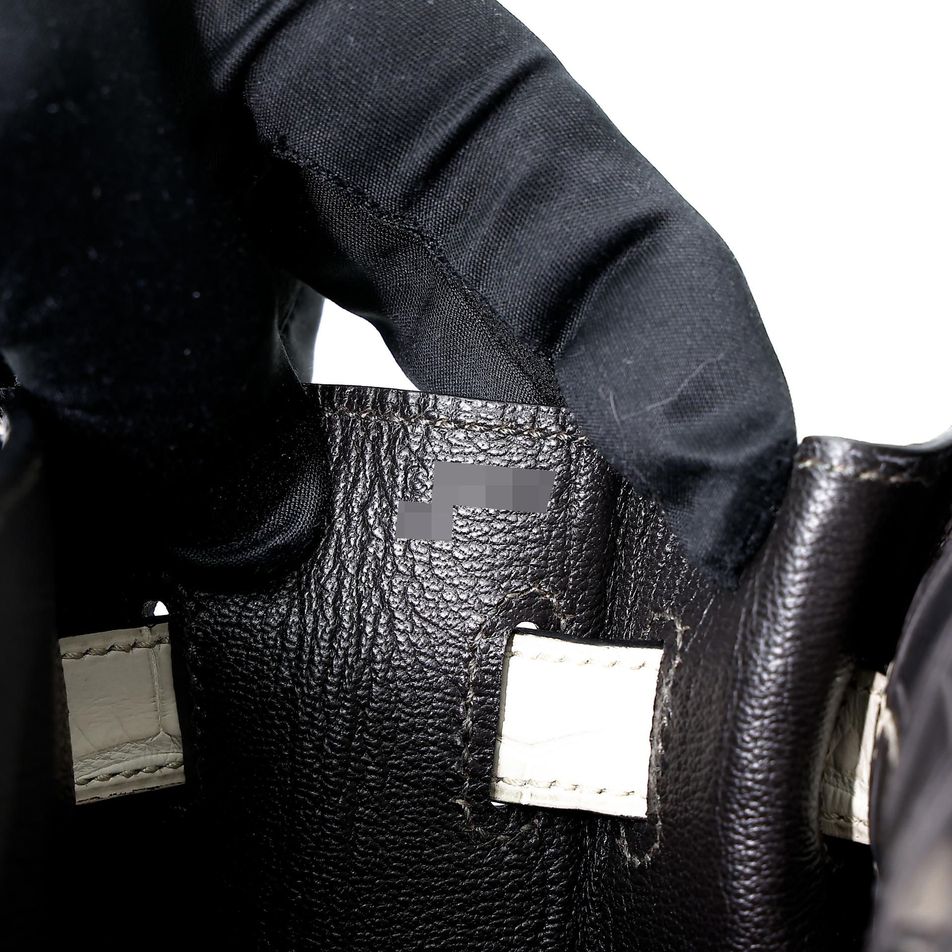 Excellent ( Rank SA ) HERMÈS Special Order Kelly 35 HSS Graphite (88) Gris Paris (8M) Beton (8L) Matte Alligator Brushed Palladium C (2018) - 20