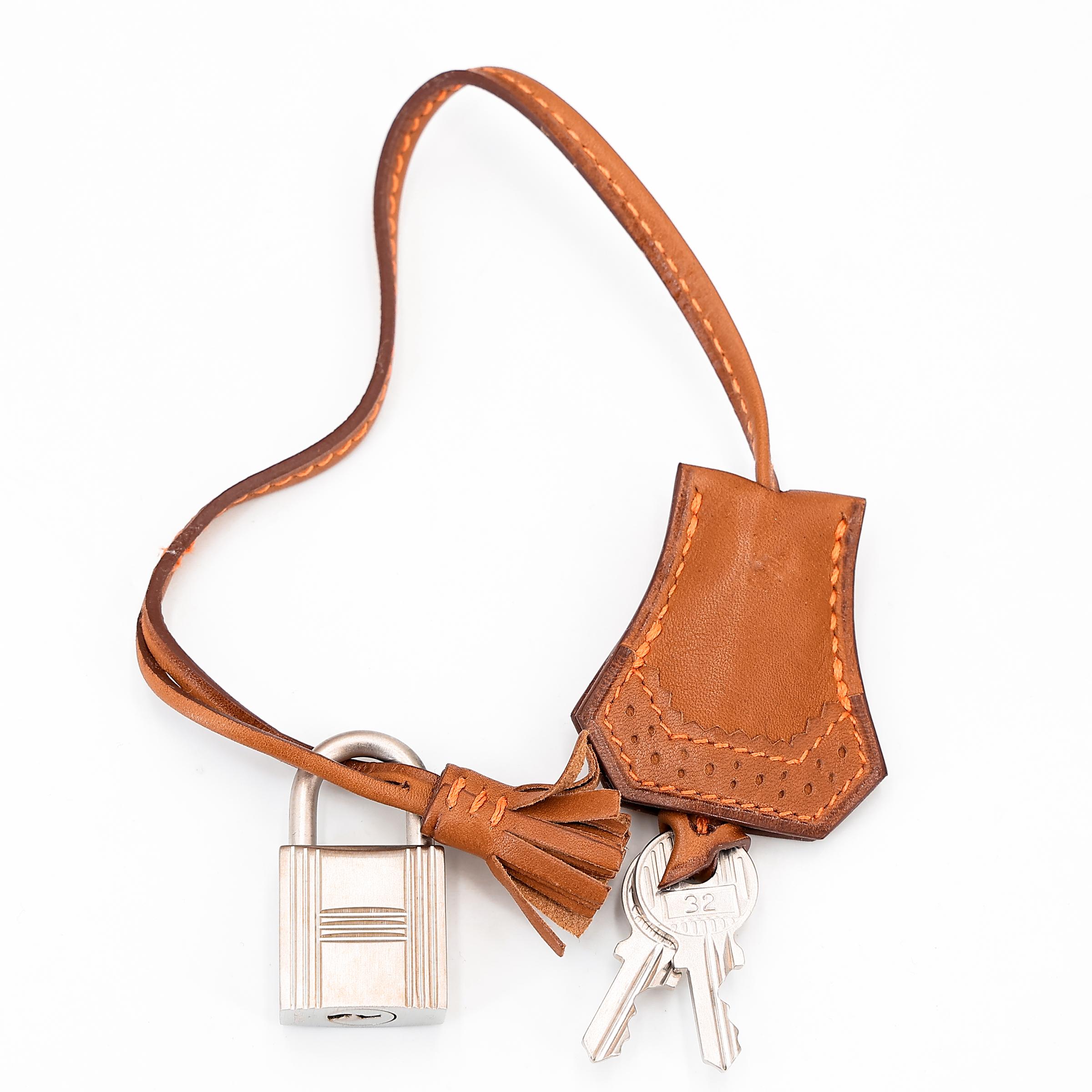 A美品 HERMÈS 爱马仕 限量收藏款 Birkin Ghillies 35 17 雪茄色 Ficelle 34 福宝 Fauve 帆布 Barenia 马鞍皮 拉丝银扣 □R刻 2014年 - 41