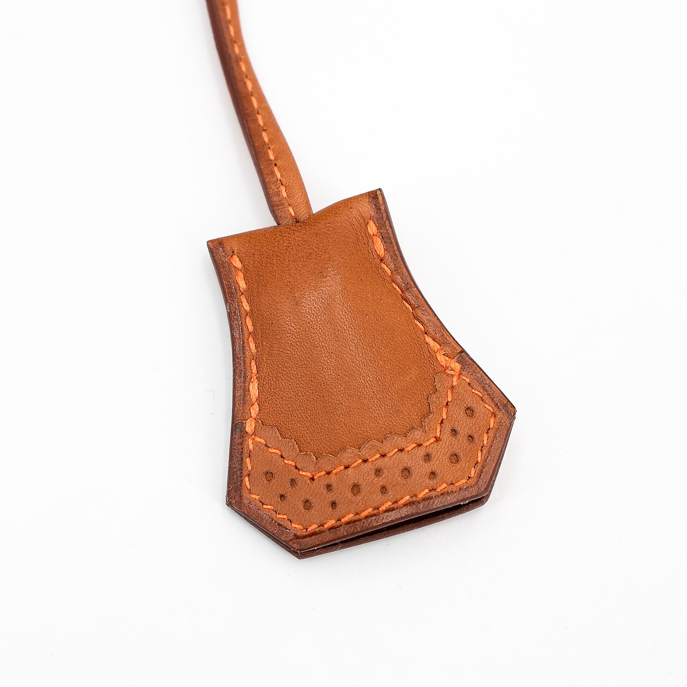 A美品 HERMÈS 爱马仕 限量收藏款 Birkin Ghillies 35 17 雪茄色 Ficelle 34 福宝 Fauve 帆布 Barenia 马鞍皮 拉丝银扣 □R刻 2014年 - 42