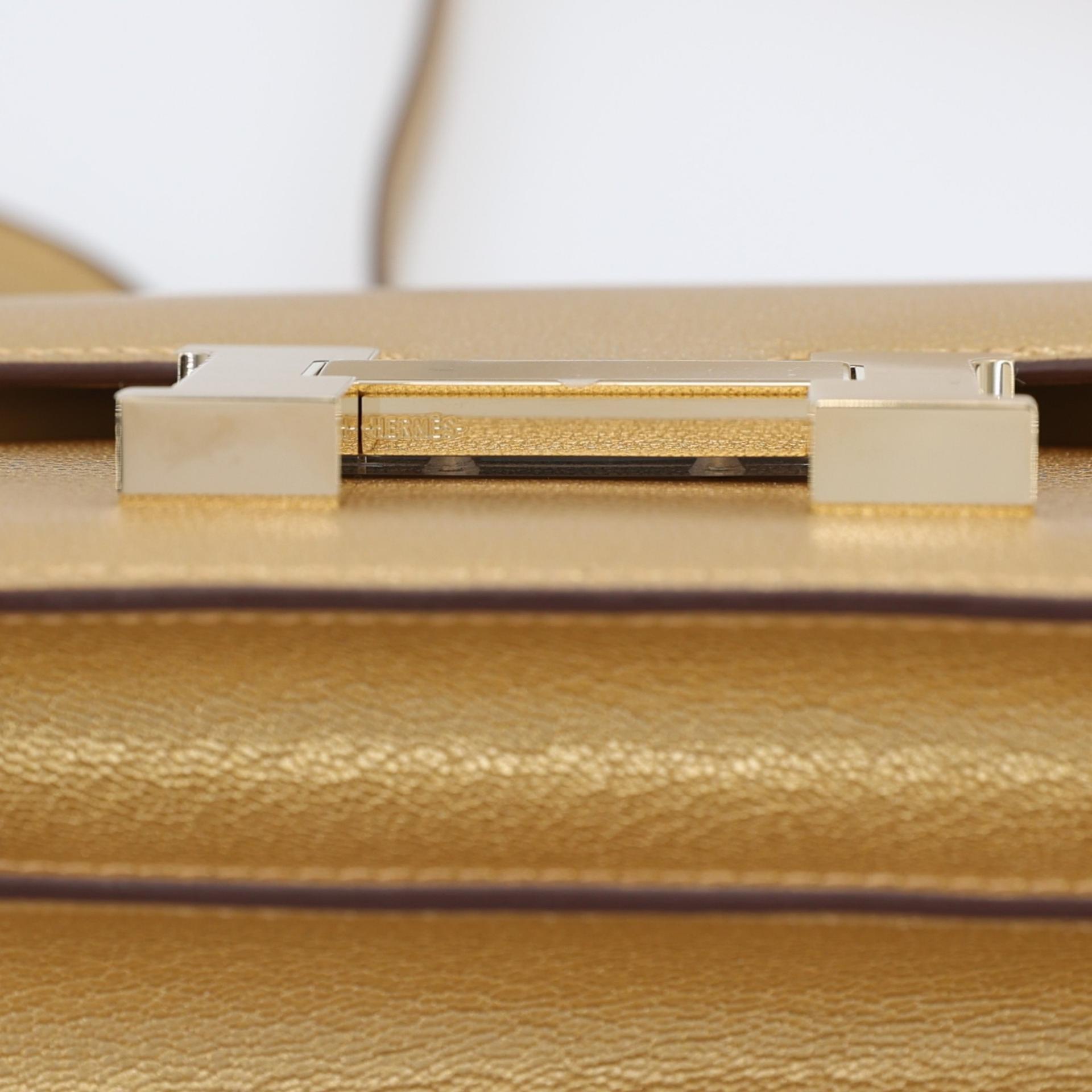 Brand New ( Rank N ) HERMÈS Limited Edition Constance Mini Dore (Y9) Chamkila Permabrass hardware W (2024) - 8