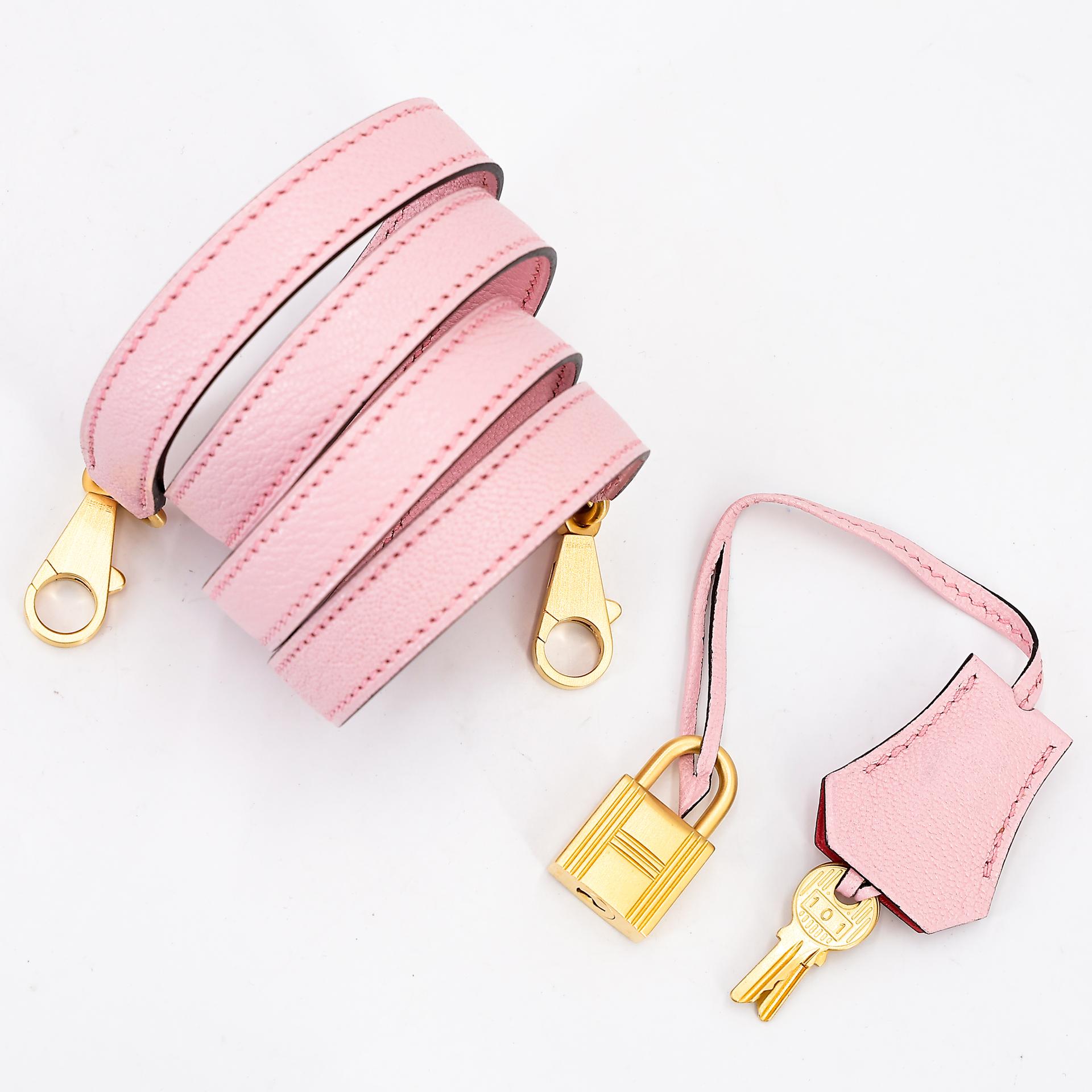 Unused ( Rank NS ) HERMÈS Special Order Kelly 25 HSS Sellier Rose Azalee (8W) Rose Sakura (3Q) Chevre Brushed Gold hardware X (2016) - 23