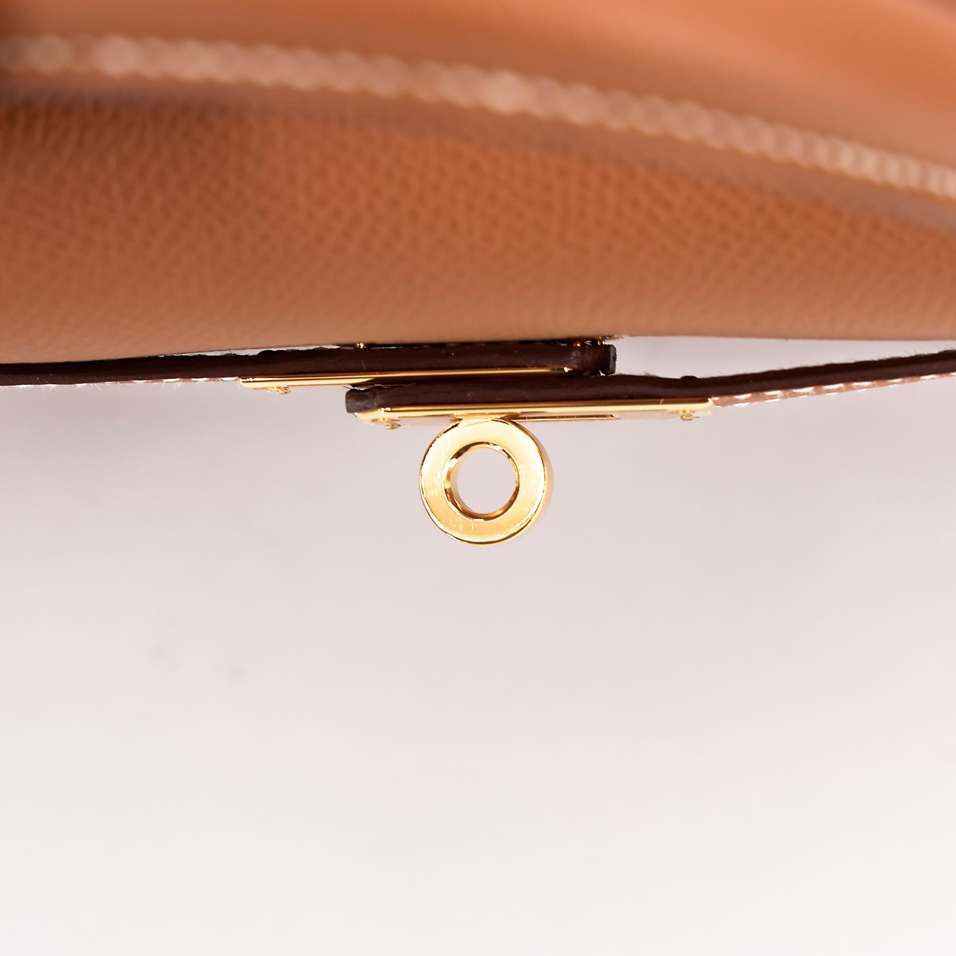 Brand New ( Rank N ) HERMÈS Kelly 25 Sellier Gold (37) Epsom Gold hardware W (2024) - 10