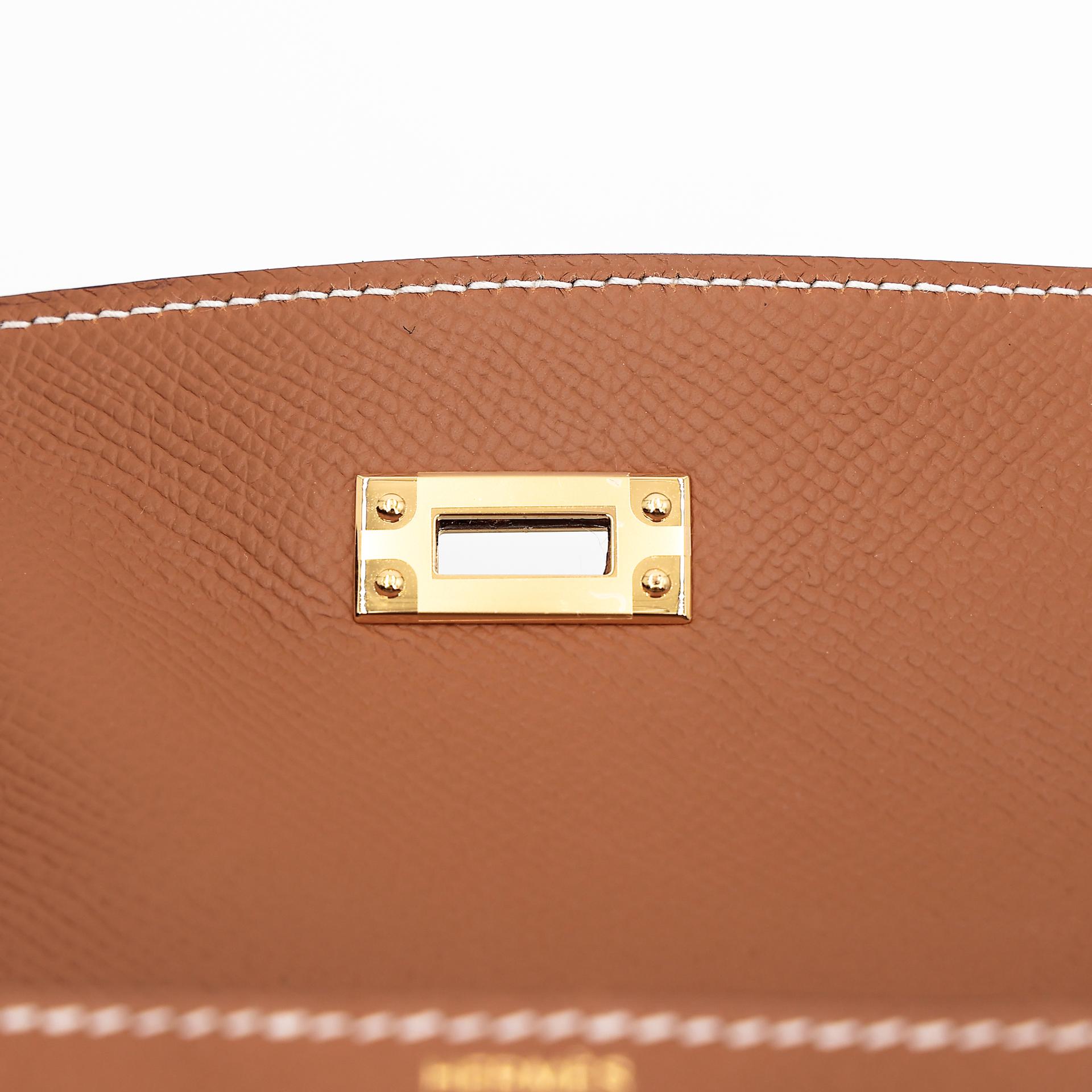 Brand New ( Rank N ) HERMÈS Kelly 25 Sellier Gold (37) Epsom Gold hardware W (2024) - 12