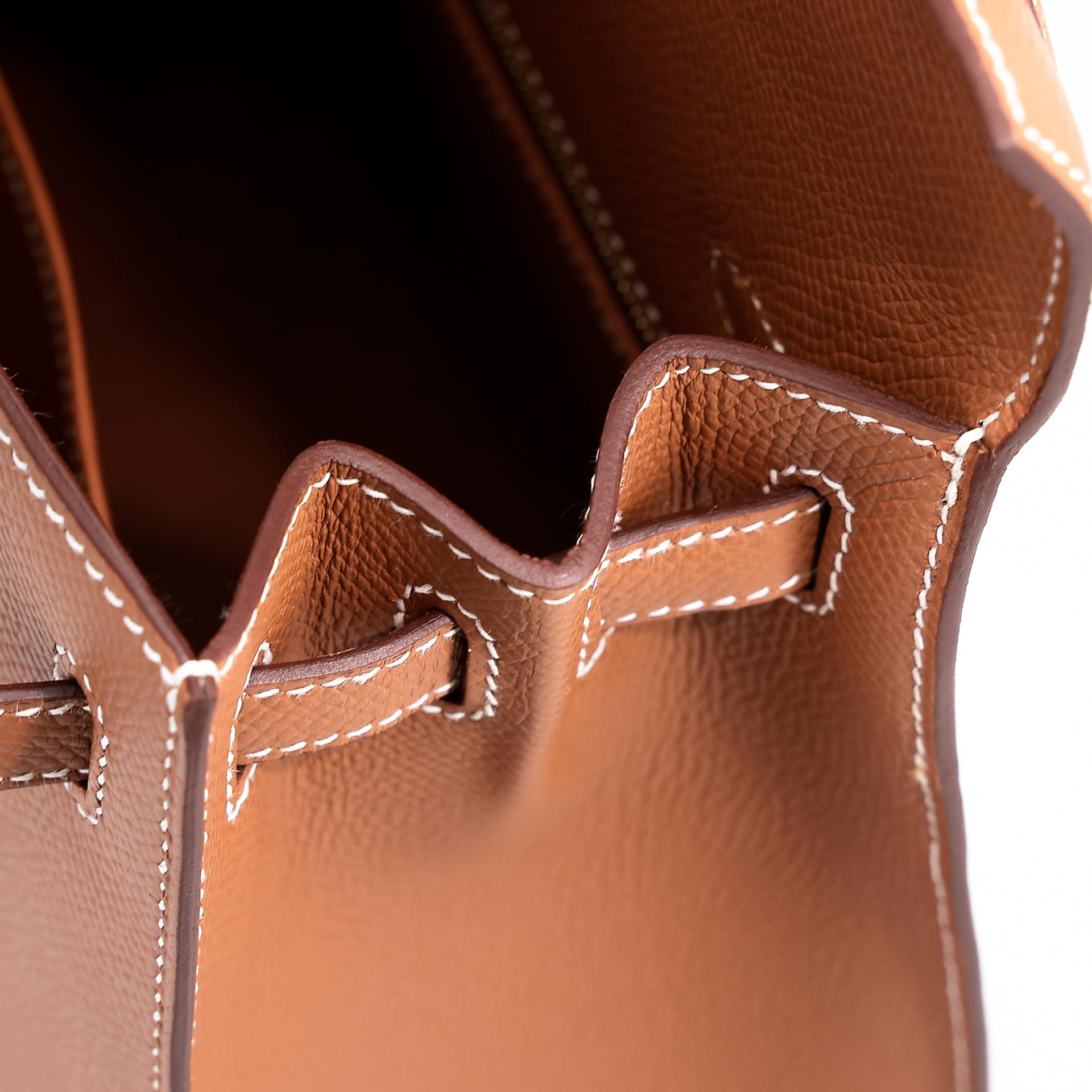 Brand New ( Rank N ) HERMÈS Kelly 25 Sellier Gold (37) Epsom Gold hardware W (2024) - 15