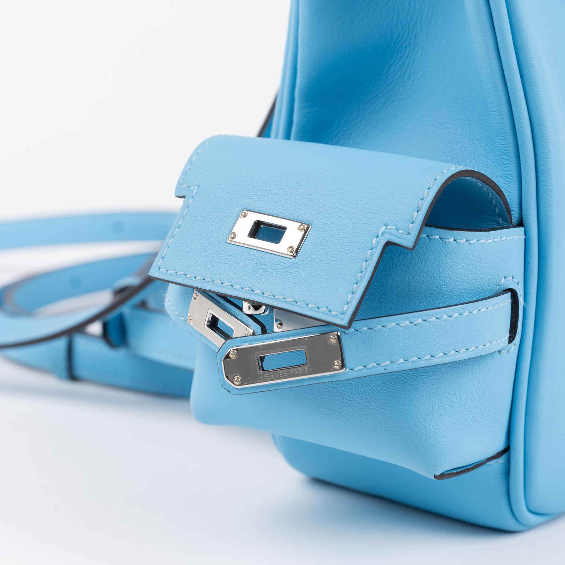 Brand New ( Rank N )  HERMÈS  Kelly Jump Celeste (7N) Swift Palladium hardware W (2024) - 12