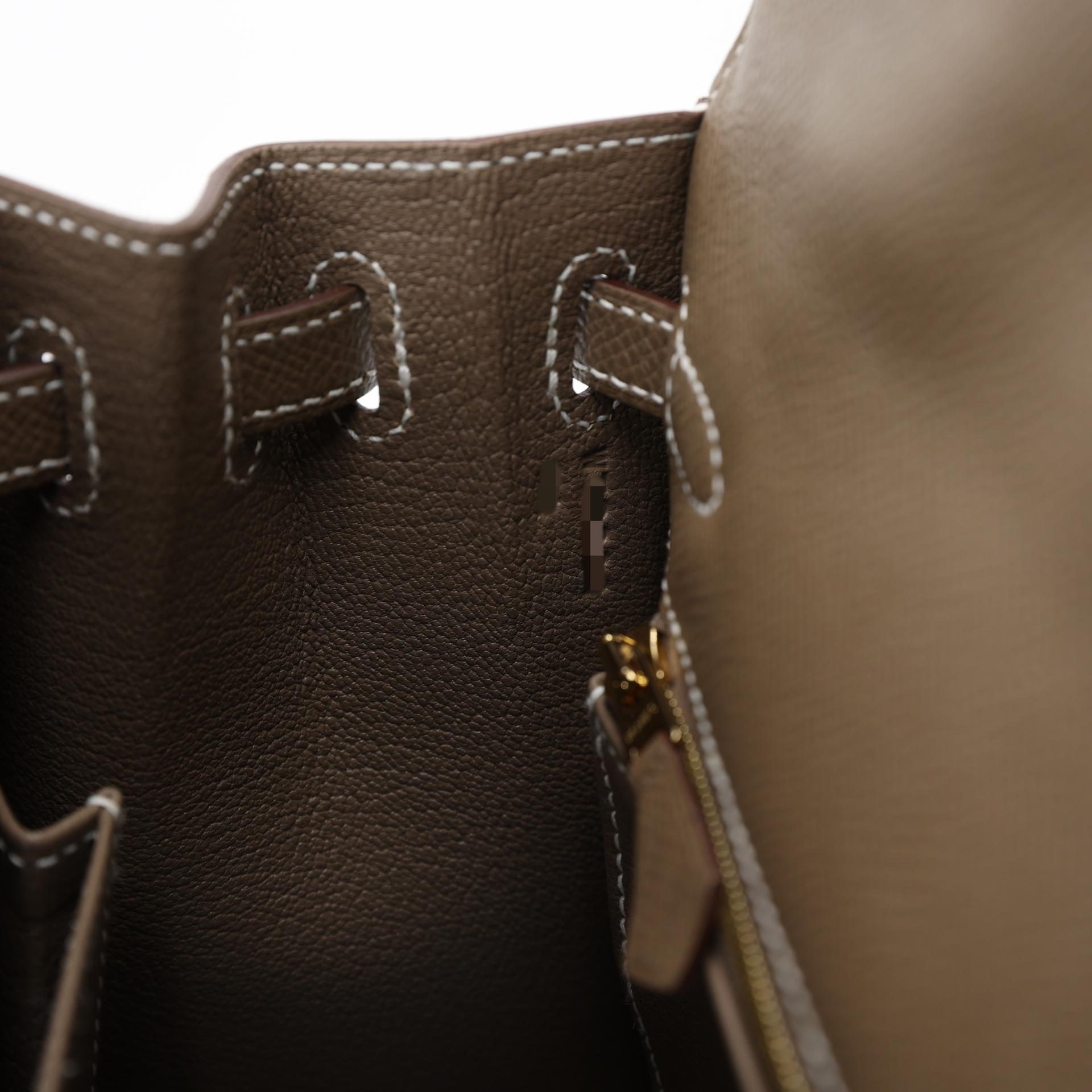 Brand New ( Rank N ) HERMÈS Kelly 25 Sellier Etoupe (18) Epsom Gold hardware W (2024) - 13