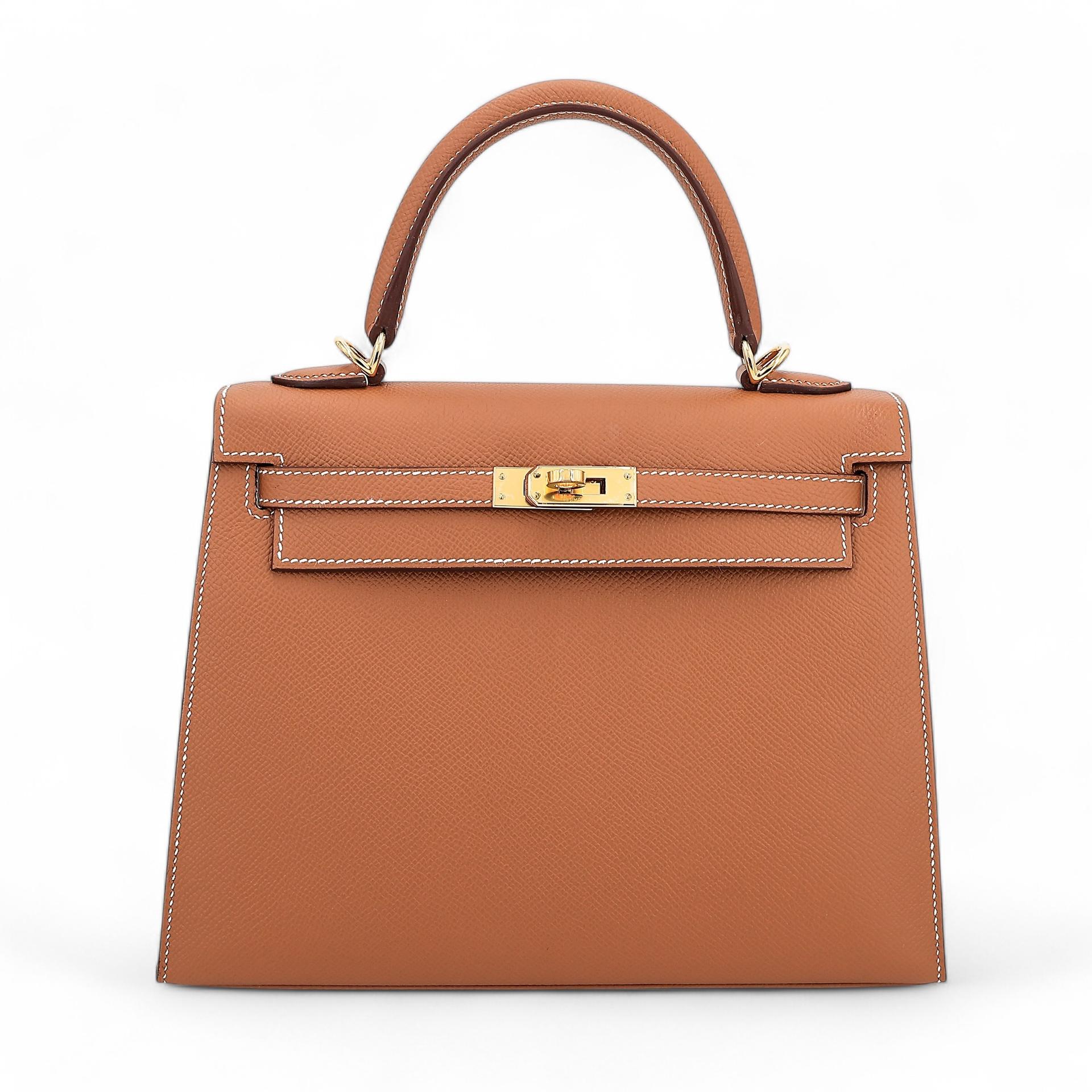 Brand New ( Rank N ) HERMÈS Kelly 25 Sellier Gold (37) Epsom Gold hardware W (2024) - 1