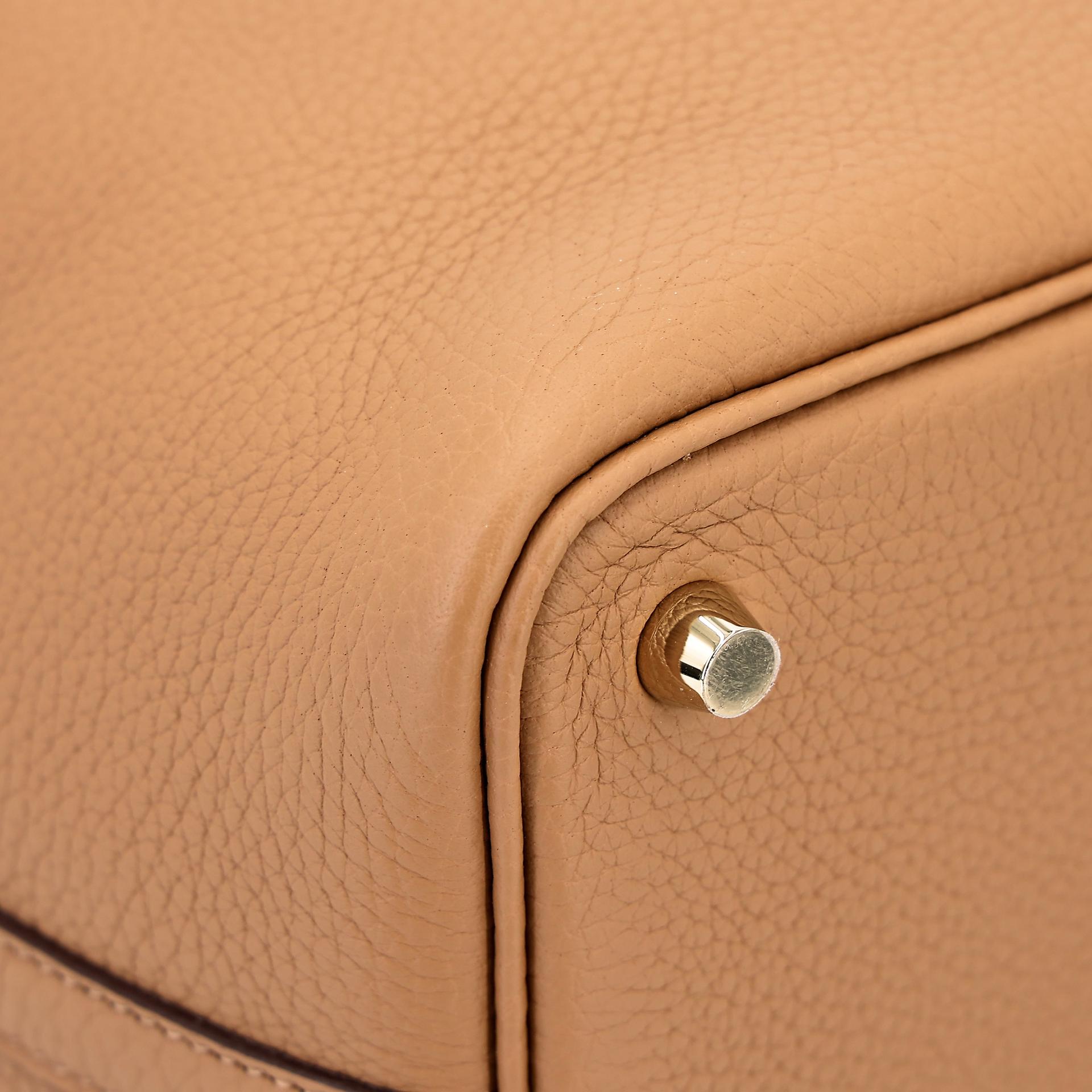 Unused ( Rank NS ) HERMÈS Picotin Lock PM Biscuit (4B) Clemence Gold hardware U (2022) - 10