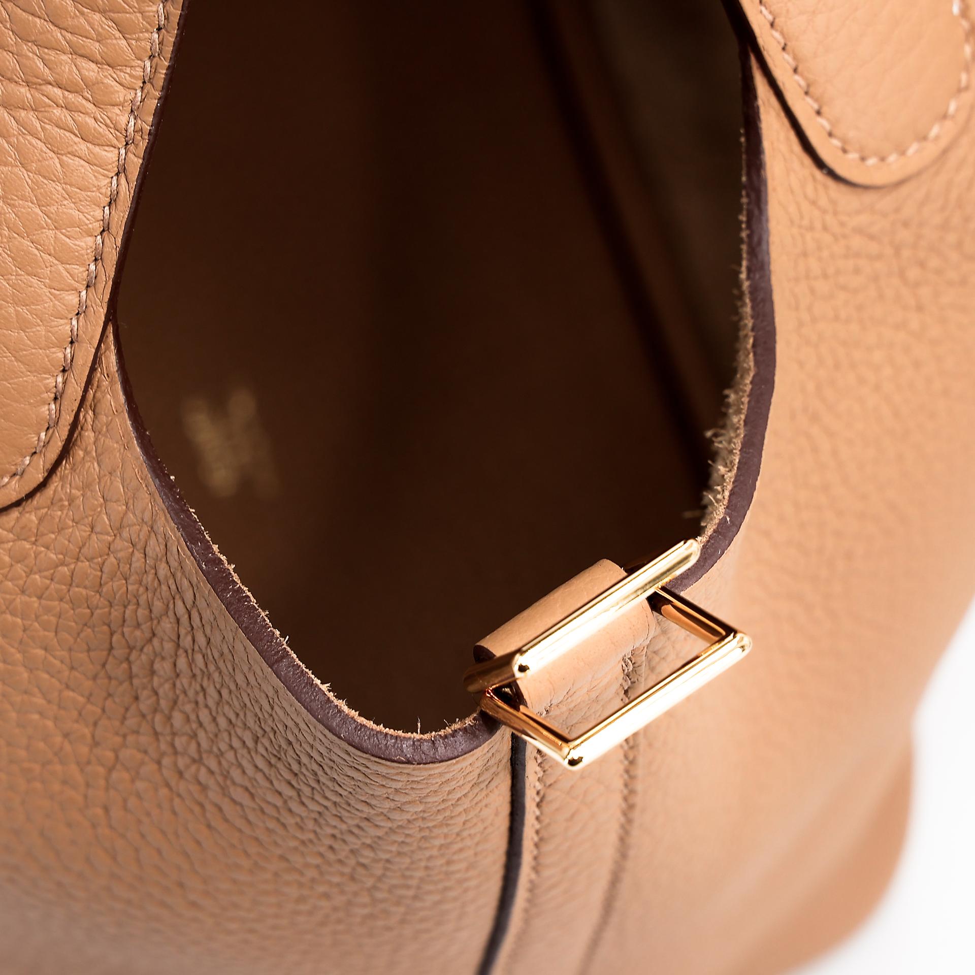 Unused ( Rank NS ) HERMÈS Picotin Lock PM Biscuit (4B) Clemence Gold hardware U (2022) - 12