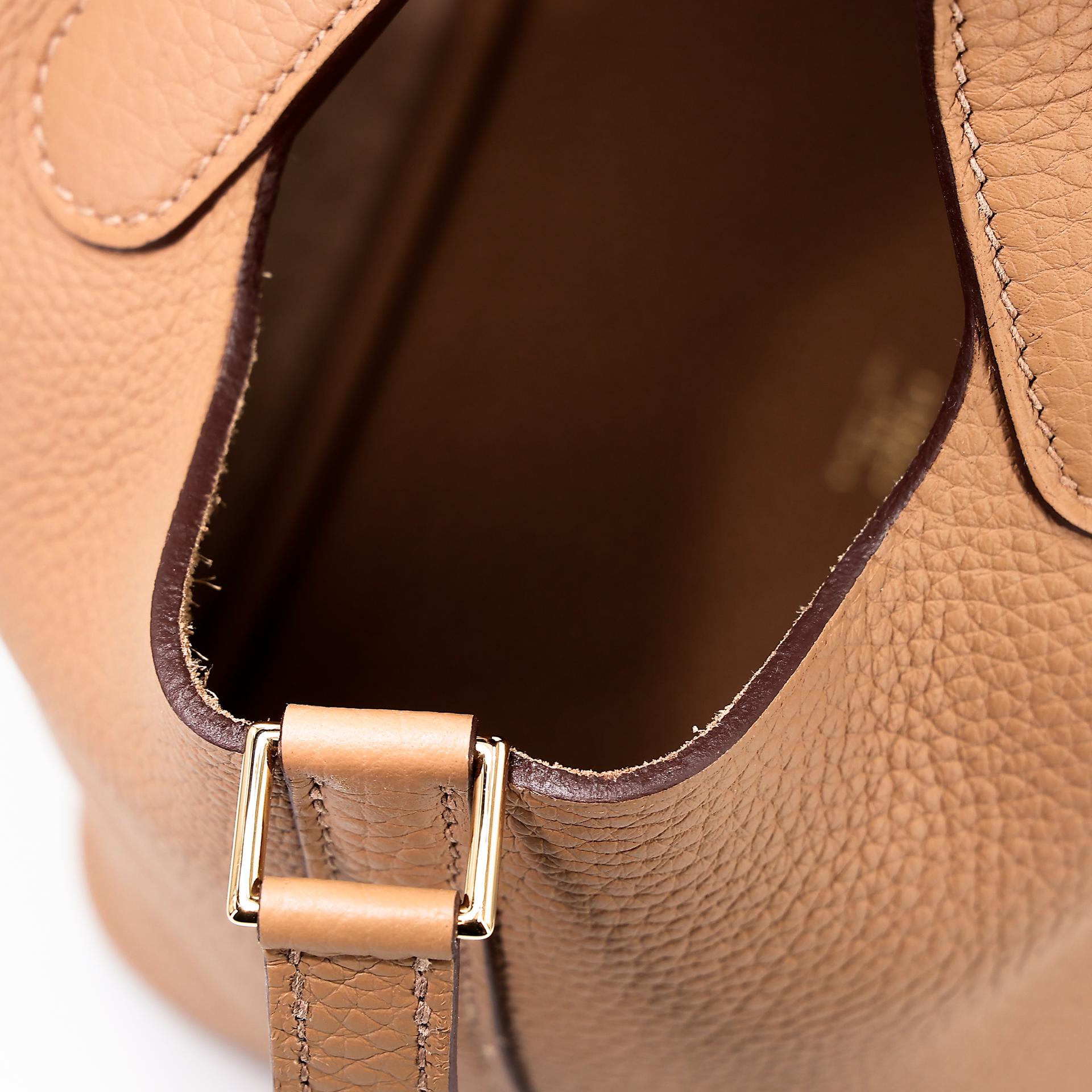 Unused ( Rank NS ) HERMÈS Picotin Lock PM Biscuit (4B) Clemence Gold hardware U (2022) - 13