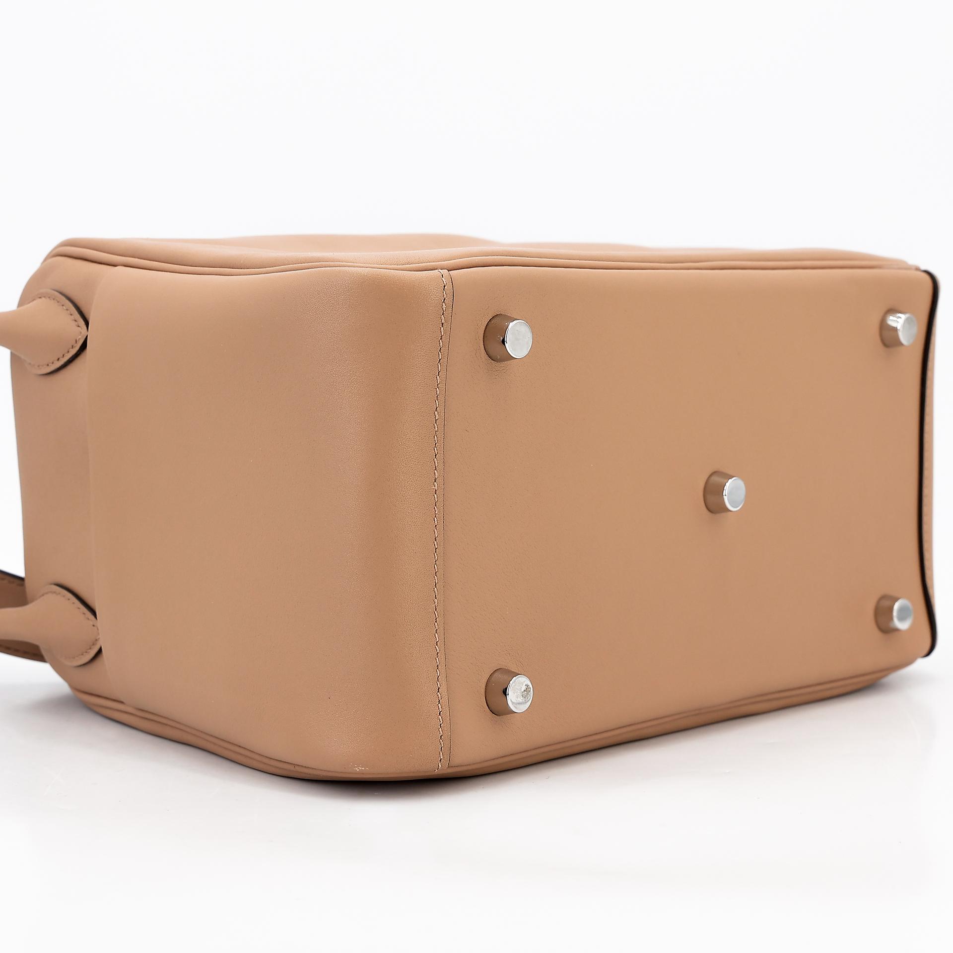 Very Good ( Rank A) HERMÈS Lindy 26 Verso Chai (0M) Mauve Sylvestre (X9) Swift Palladium hardware U (2022) - 7