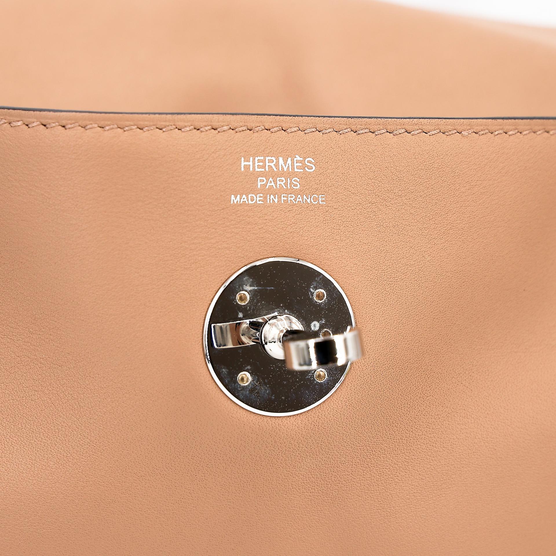 Very Good ( Rank A) HERMÈS Lindy 26 Verso Chai (0M) Mauve Sylvestre (X9) Swift Palladium hardware U (2022) - 16