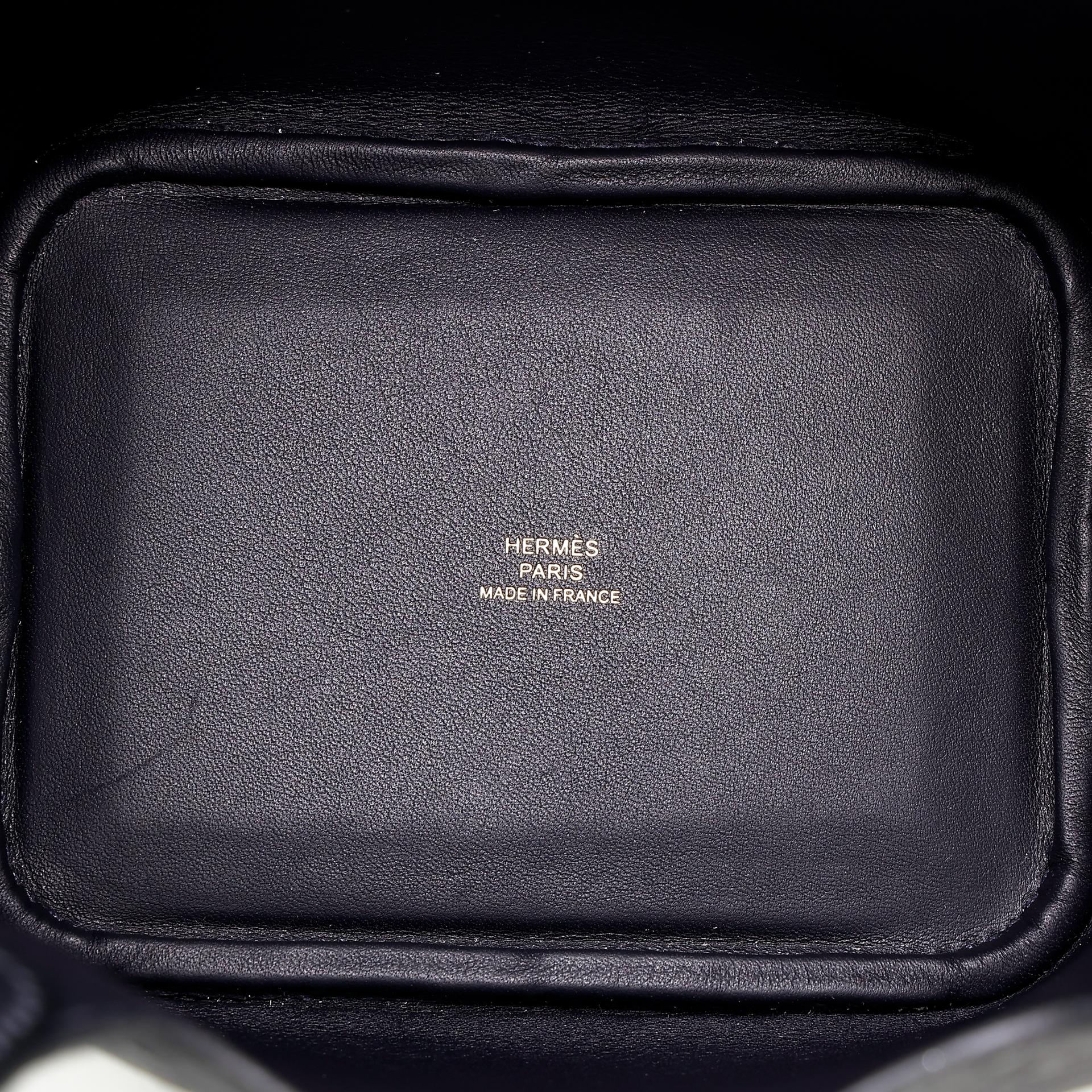 Brand New ( Rank N ) HERMÈS Picotin Lock Micro 14 Caban (3Y) Ostrich Gold hardware B (2023) - 14