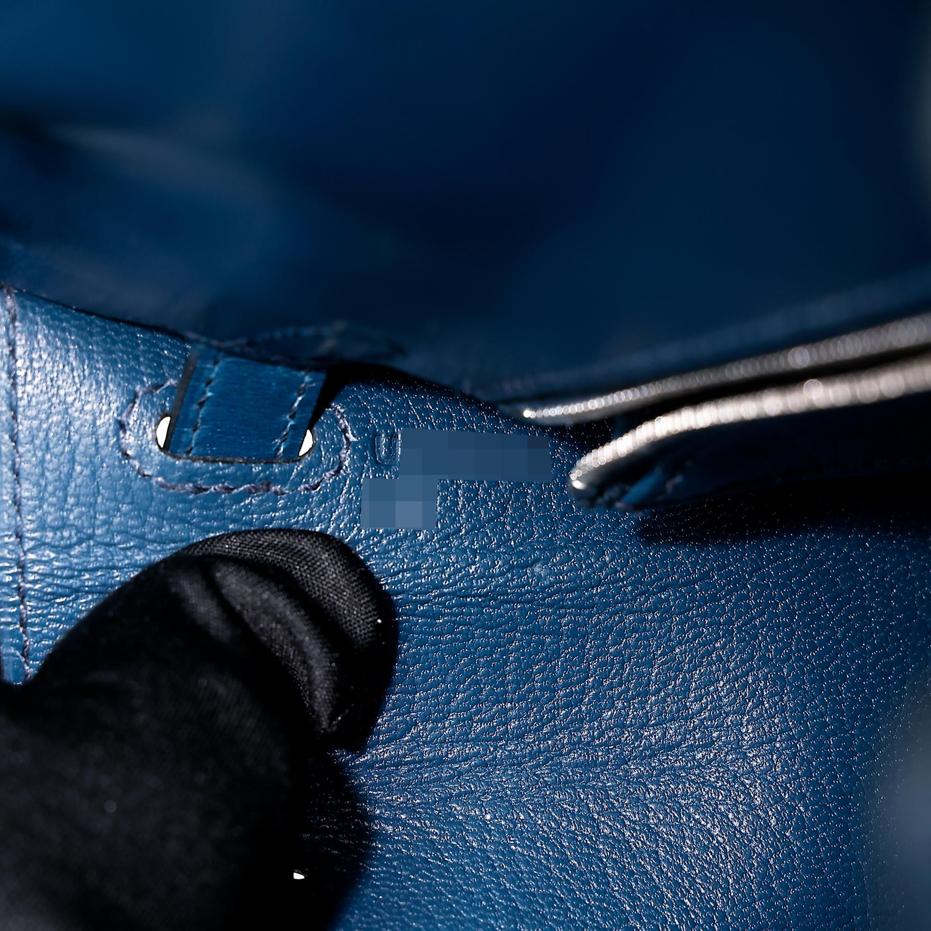 Excellent ( Rank SA ) HERMÈS Kelly 25 Sellier Bleu de Prusse (7P) Box-calf Palladium hardware U (2022) - 17