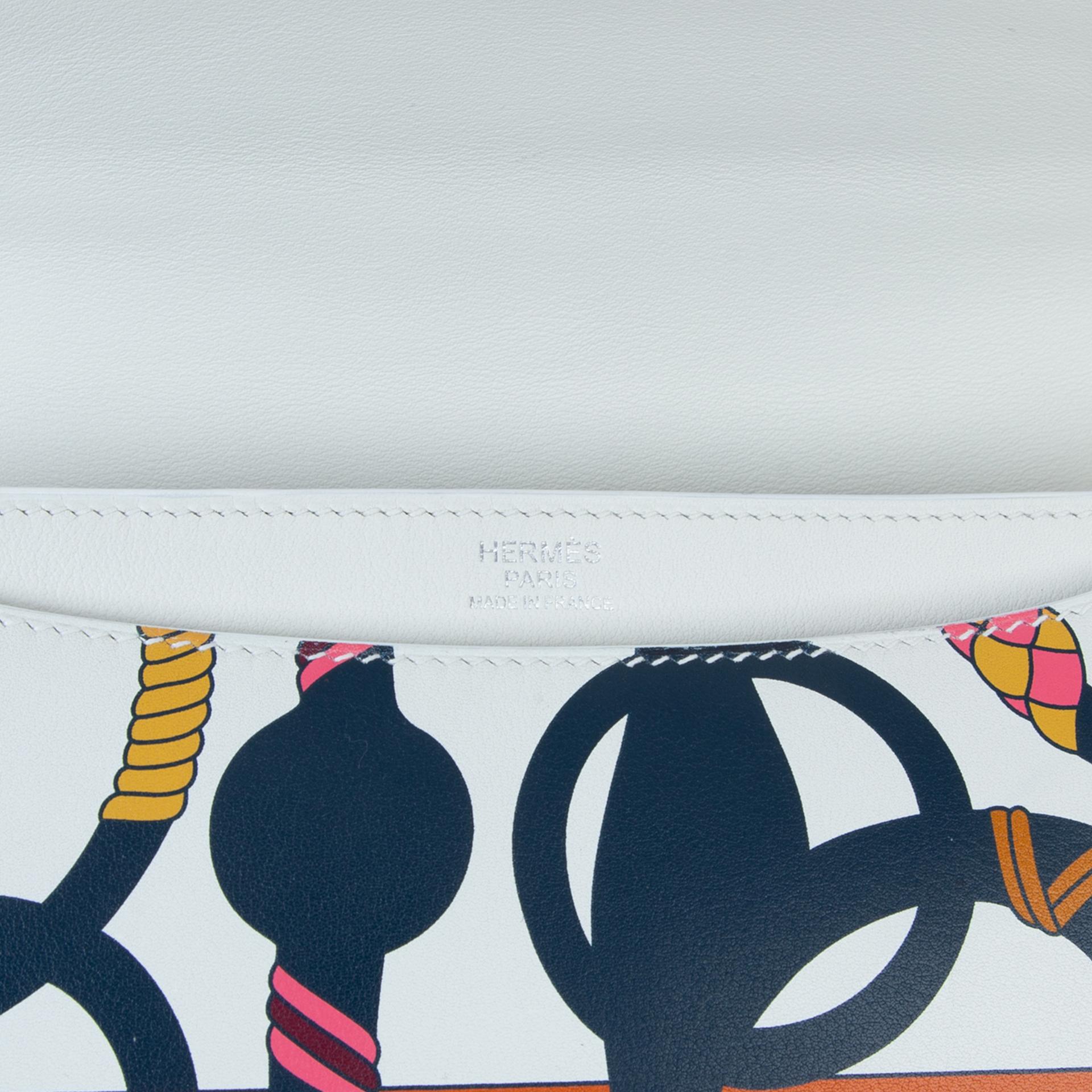 Very Good ( Rank A)  HERMÈS  2002-20 White Evercolor Palladium hardware Y (2020) - 9