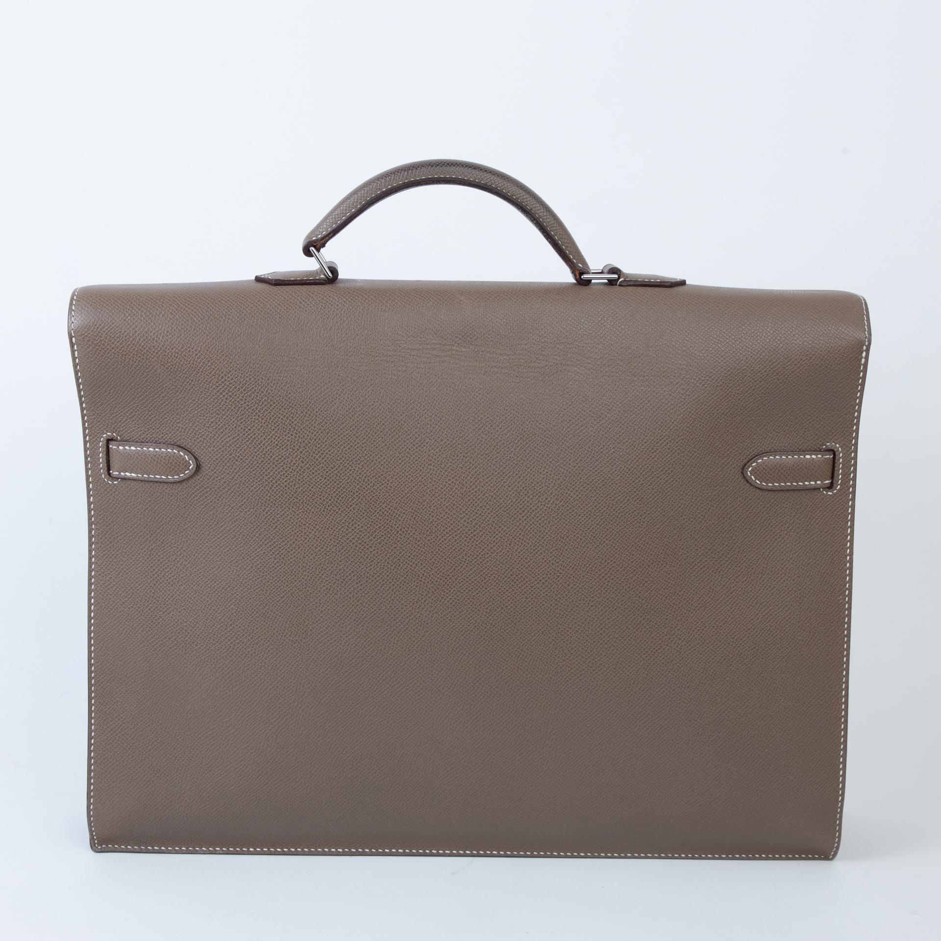 ランク AB  HERMÈS エルメス  ケリーデベッシュ38 エトゥープ (18) エプソン シルバー金具 □L刻印 - 2