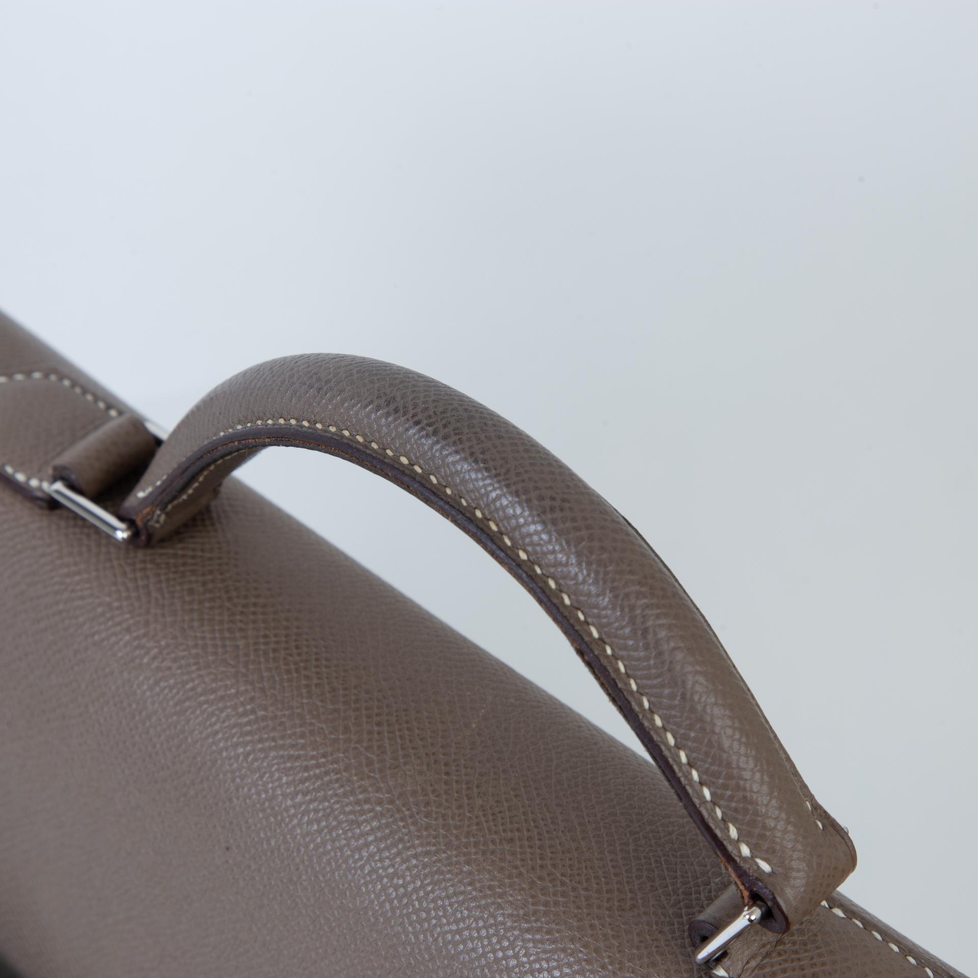 ランク AB  HERMÈS エルメス  ケリーデベッシュ38 エトゥープ (18) エプソン シルバー金具 □L刻印 - 3