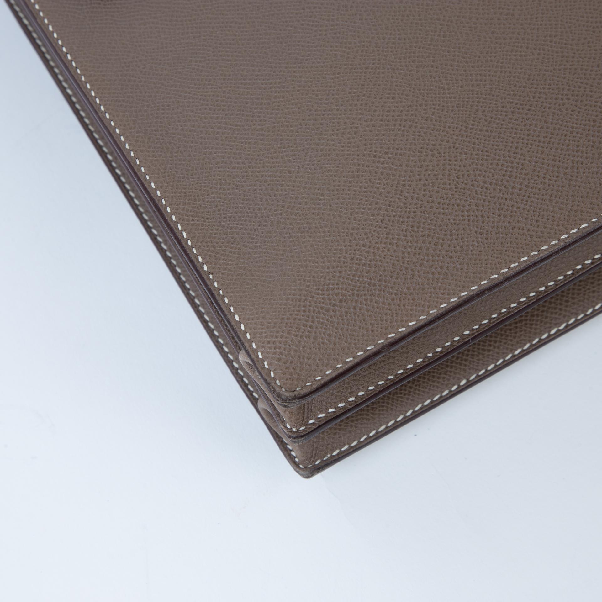 ランク AB  HERMÈS エルメス  ケリーデベッシュ38 エトゥープ (18) エプソン シルバー金具 □L刻印 - 4