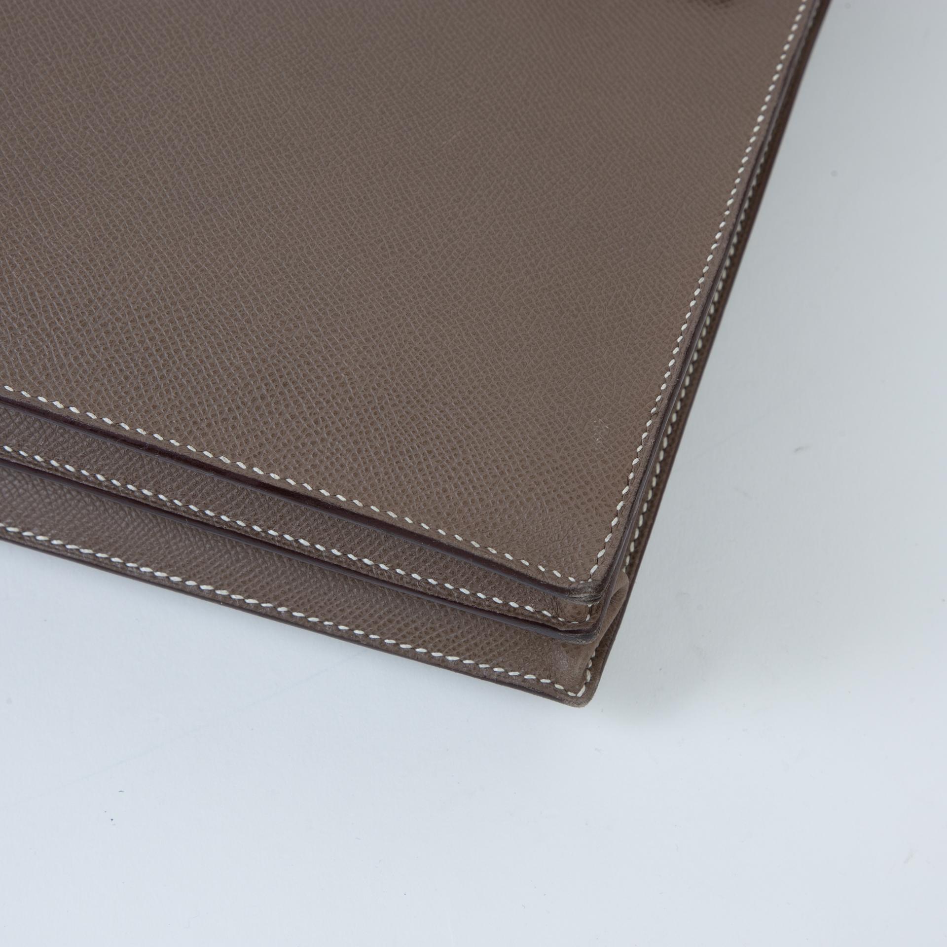 ランク AB  HERMÈS エルメス  ケリーデベッシュ38 エトゥープ (18) エプソン シルバー金具 □L刻印 - 5