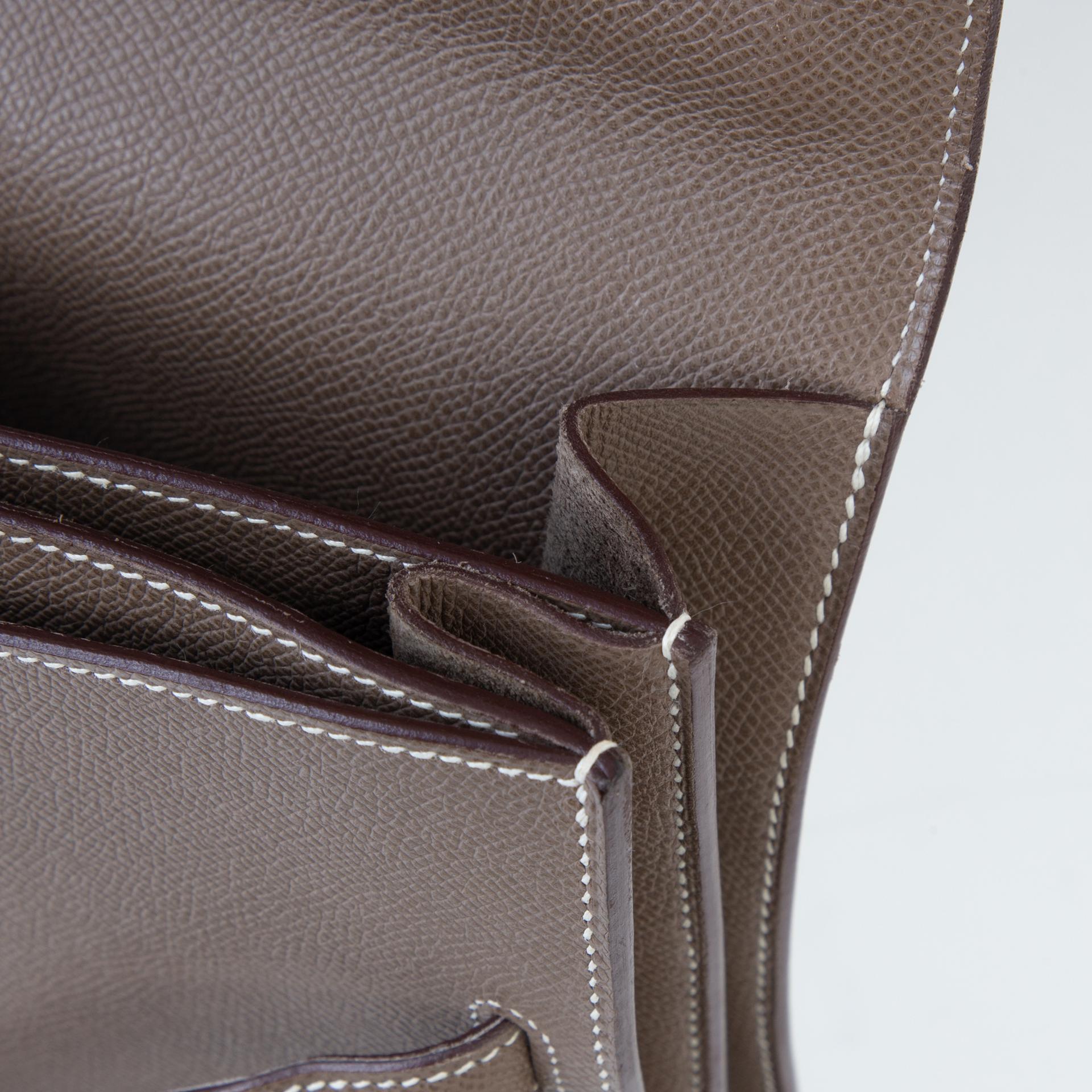 ランク AB  HERMÈS エルメス  ケリーデベッシュ38 エトゥープ (18) エプソン シルバー金具 □L刻印 - 15