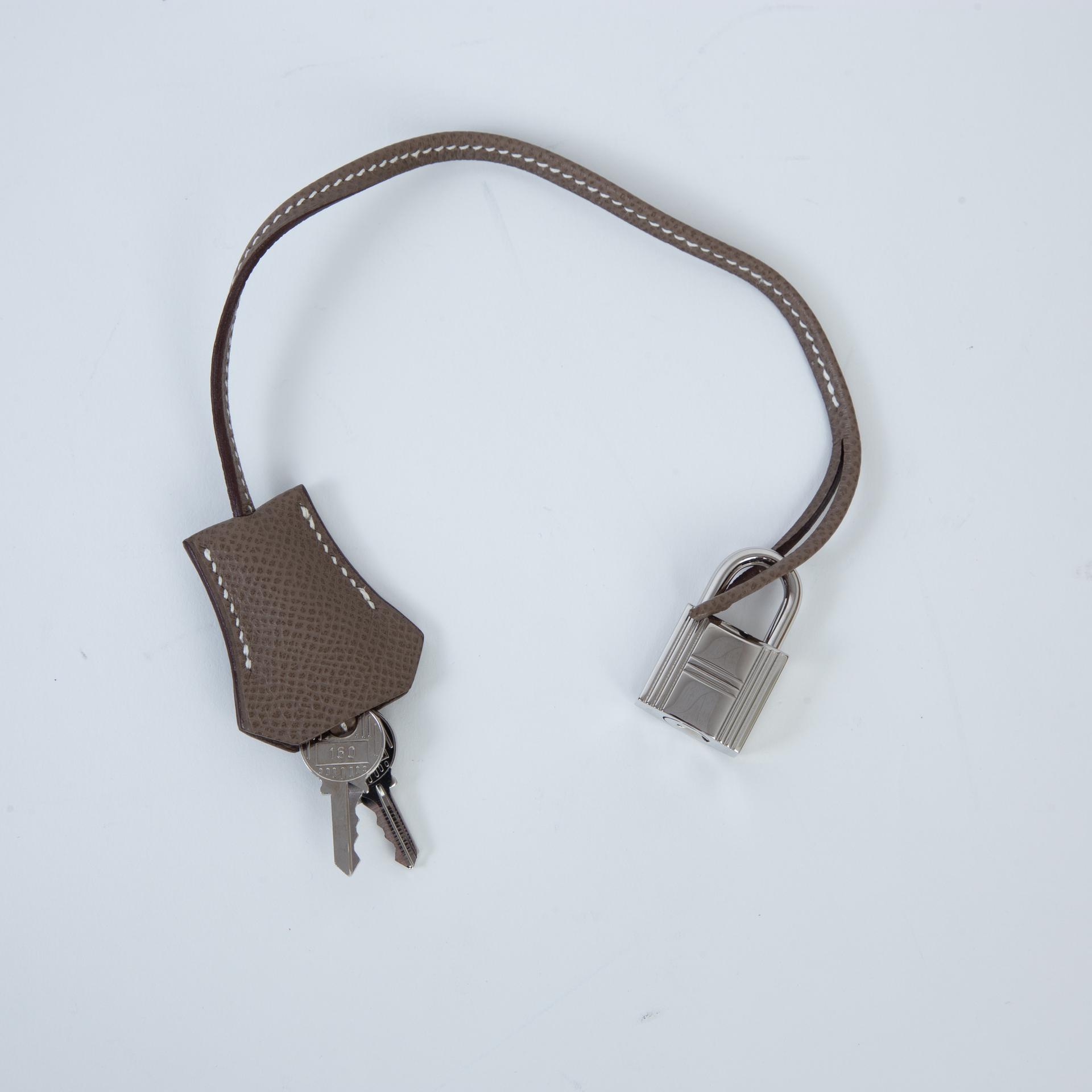ランク AB  HERMÈS エルメス  ケリーデベッシュ38 エトゥープ (18) エプソン シルバー金具 □L刻印 - 17