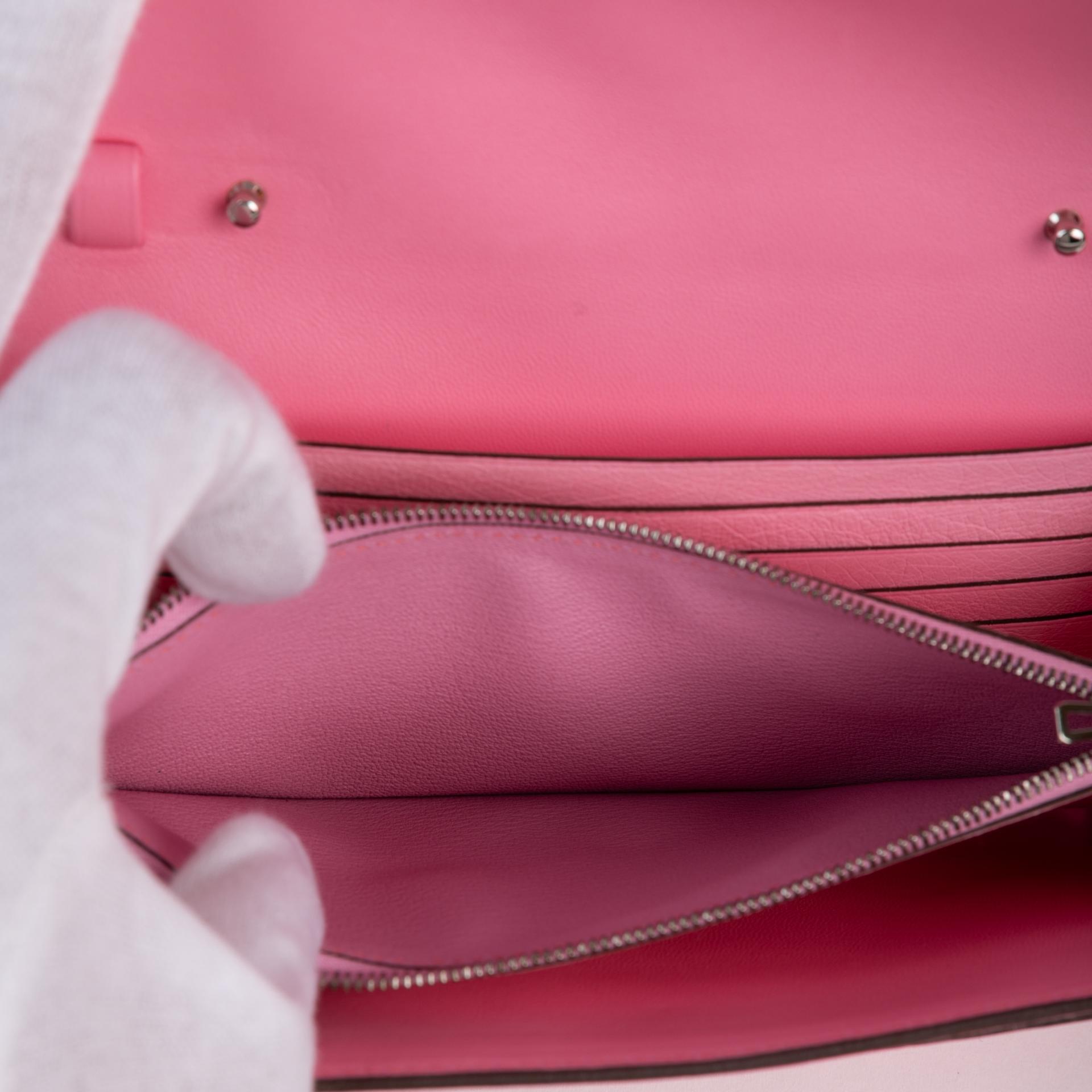 Unused ( Rank NS )  HERMÈS  Constance To Go Rose Bubblegum (L4) Ostrich Palladium hardware U (2022) - 14