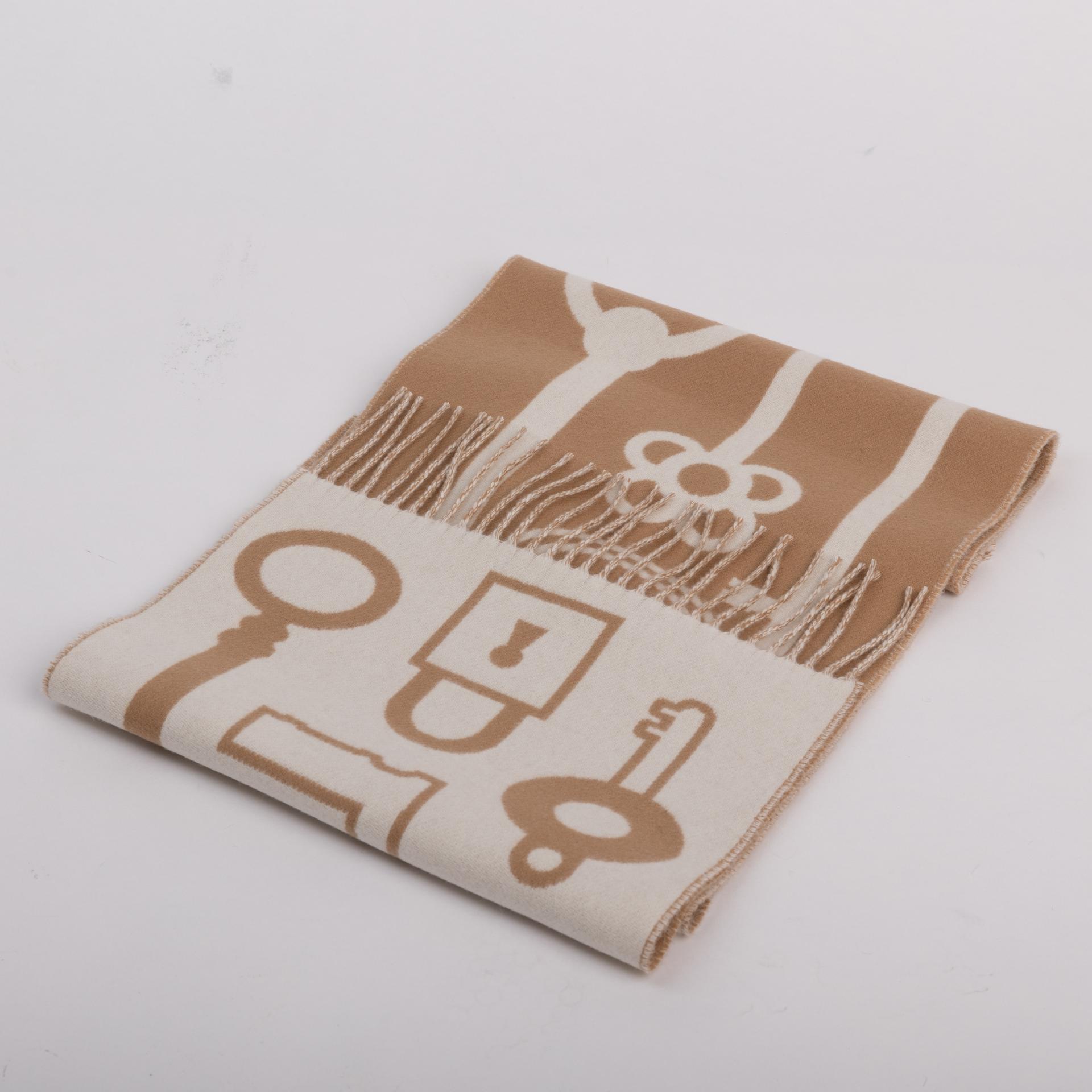 Brand New ( Rank N )  HERMÈS  Other Beige Cashmere None None - 2
