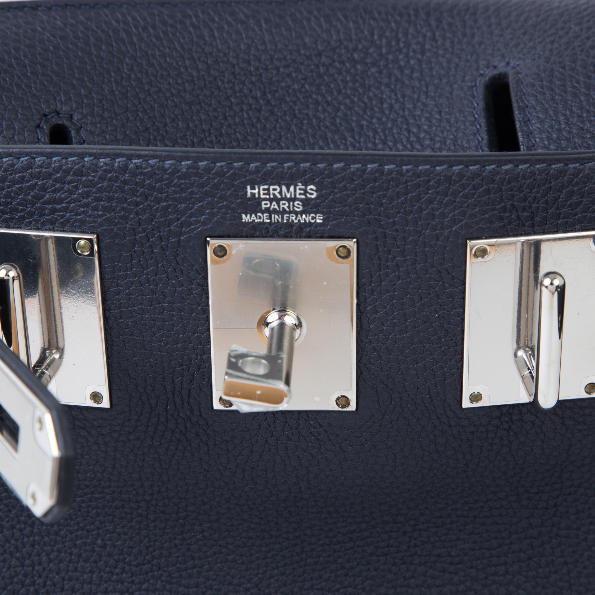 Unused ( Rank NS )  HERMÈS  Hac a Dos PM Caban (3Y) Togo Palladium hardware B (2023) - 9