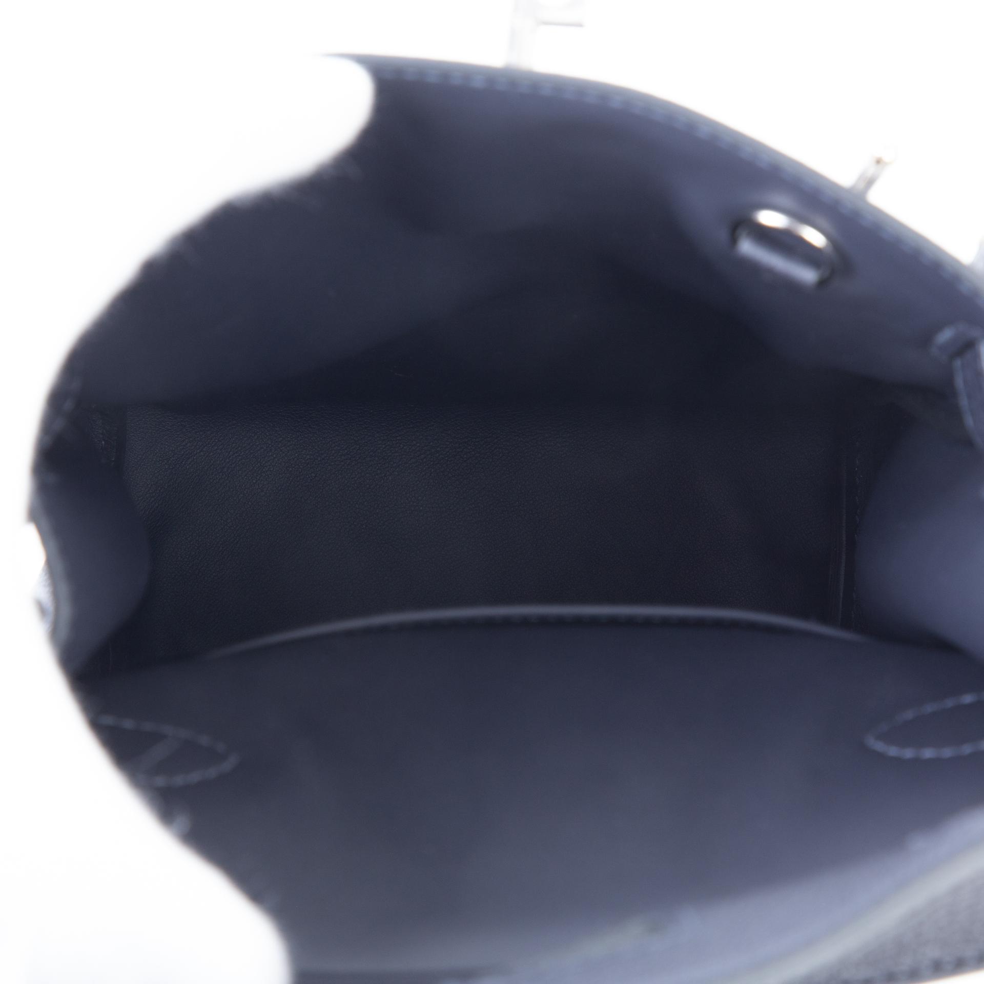 Unused ( Rank NS )  HERMÈS  Hac a Dos PM Caban (3Y) Togo Palladium hardware B (2023) - 10